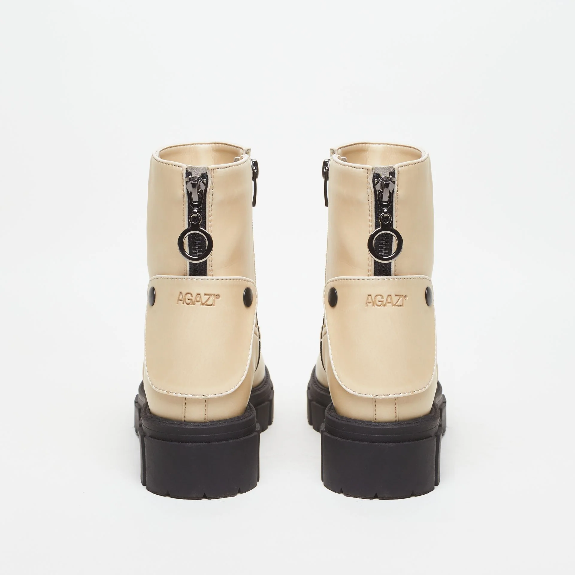 3in1 KAMA plant based leather boots – vanilla - Image 5