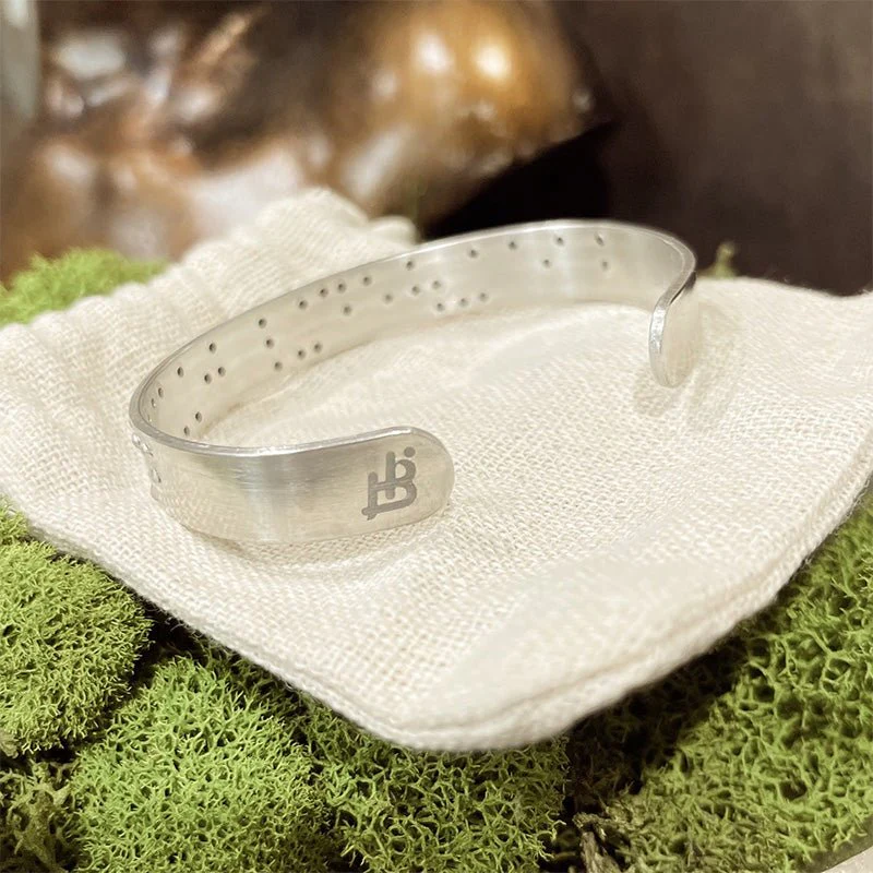 Beautiful Human Braille Cuff Bracelet - Image 2