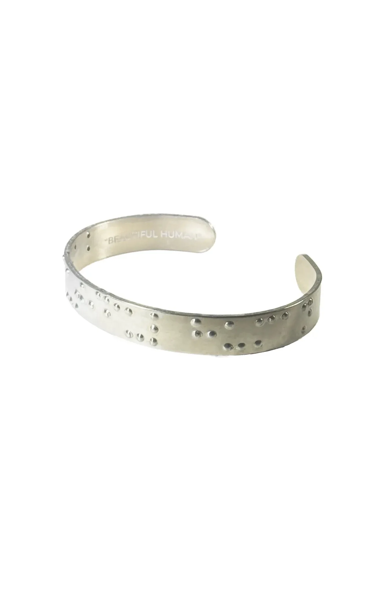 Beautiful Human Braille Cuff Bracelet - Image 5