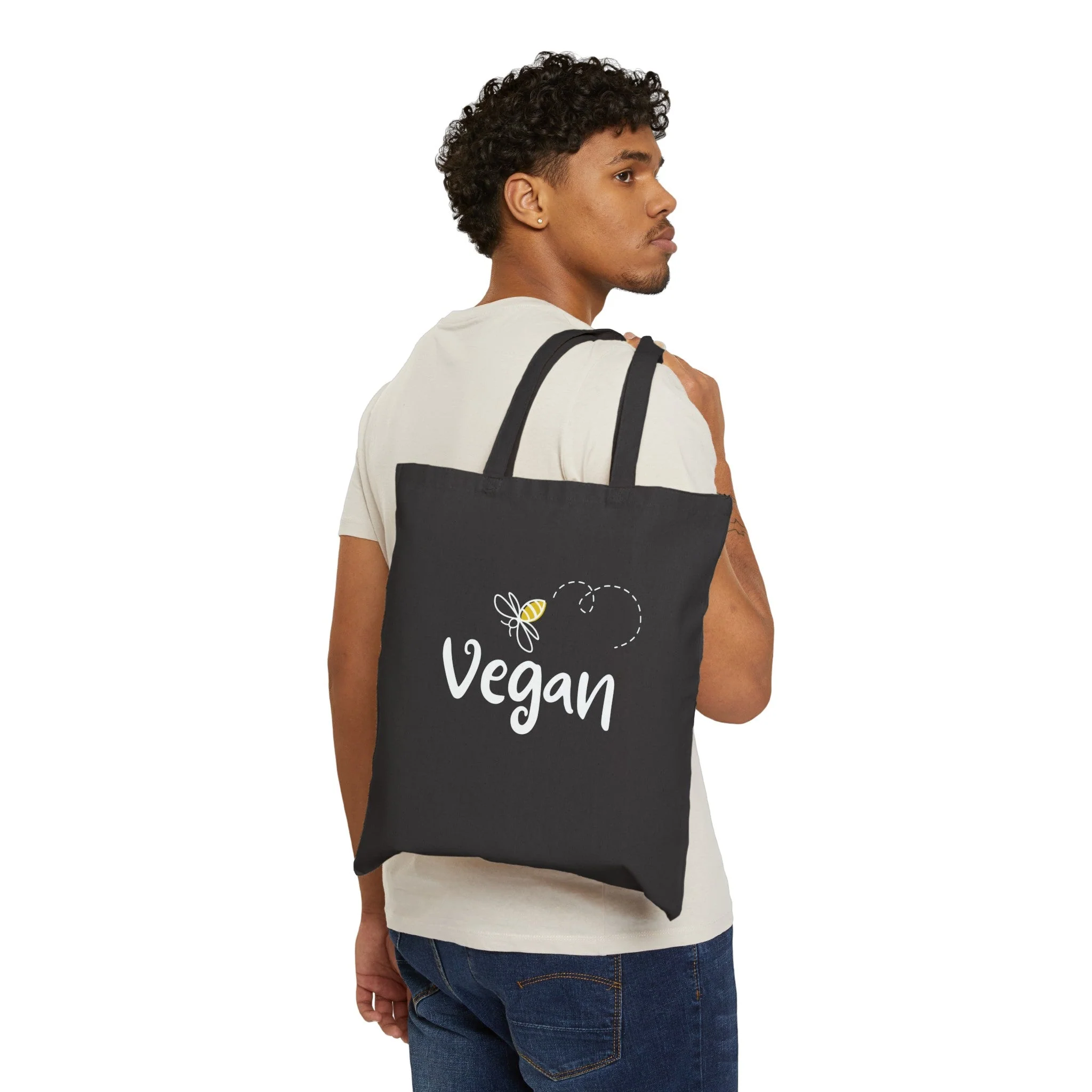 Bee Vegan - Tote Bag - Image 4