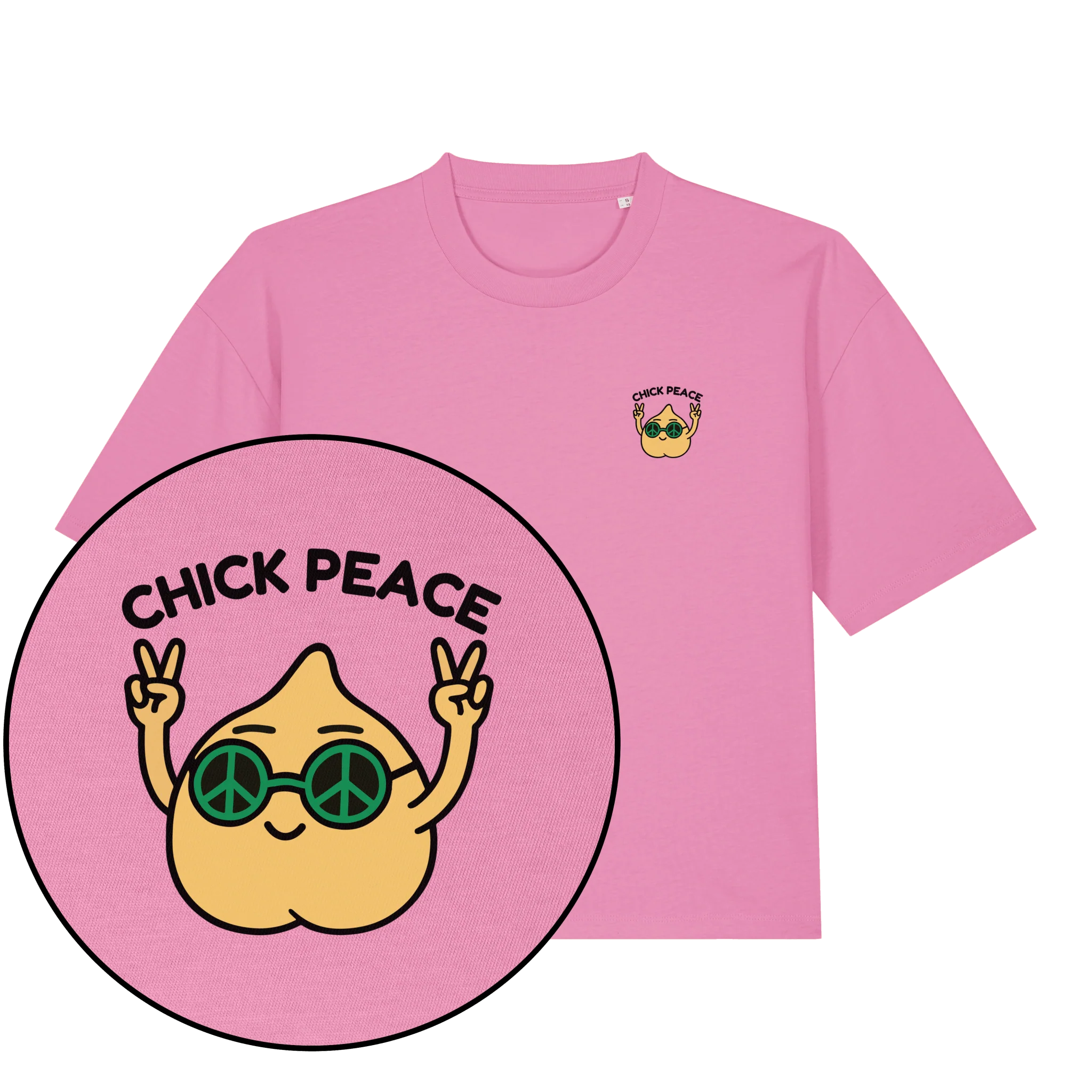 Chick Peace Women's Boxy T-Shirt - Image 3