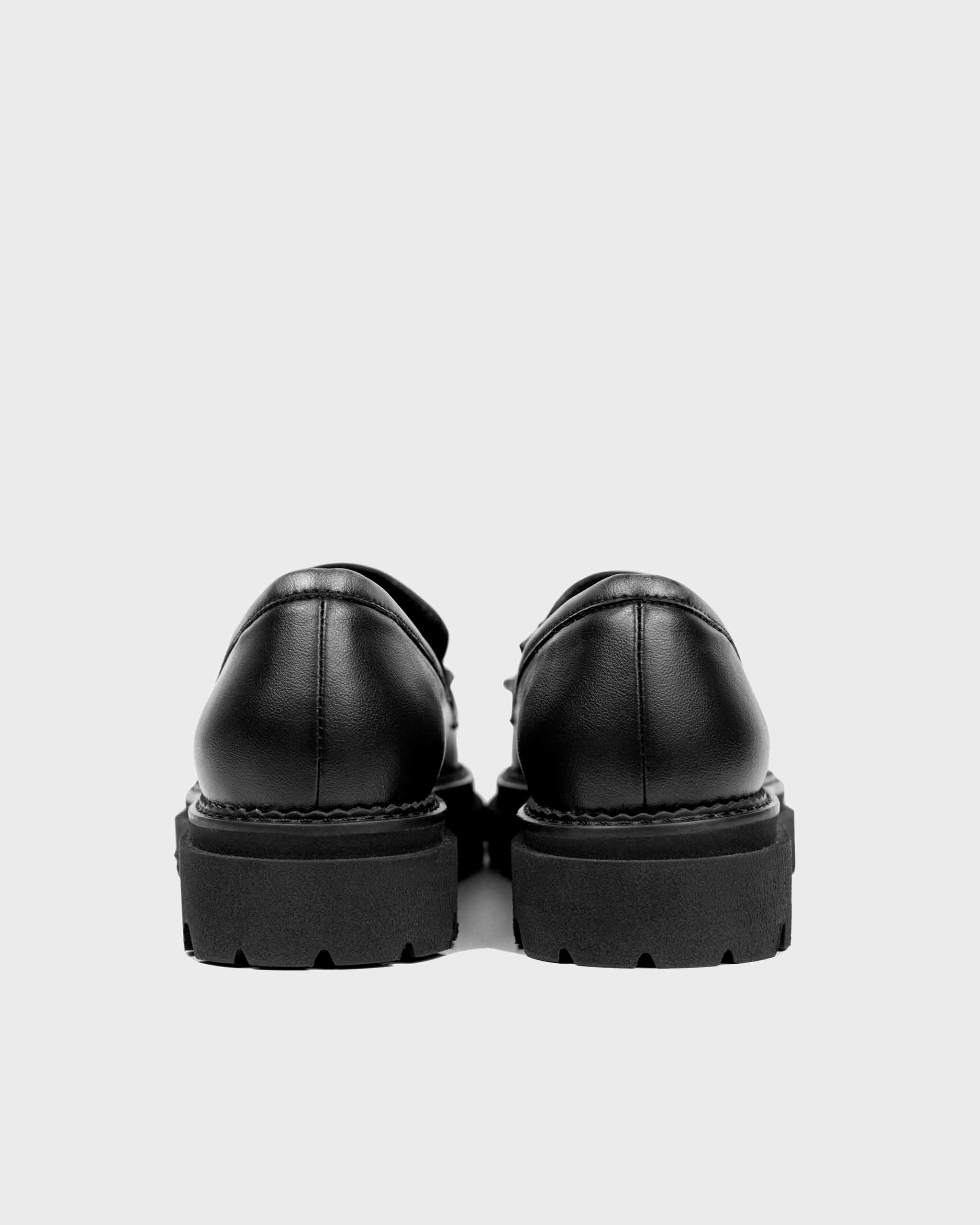 Chunky Loafers Black Grape Leather Loafers - Image 9