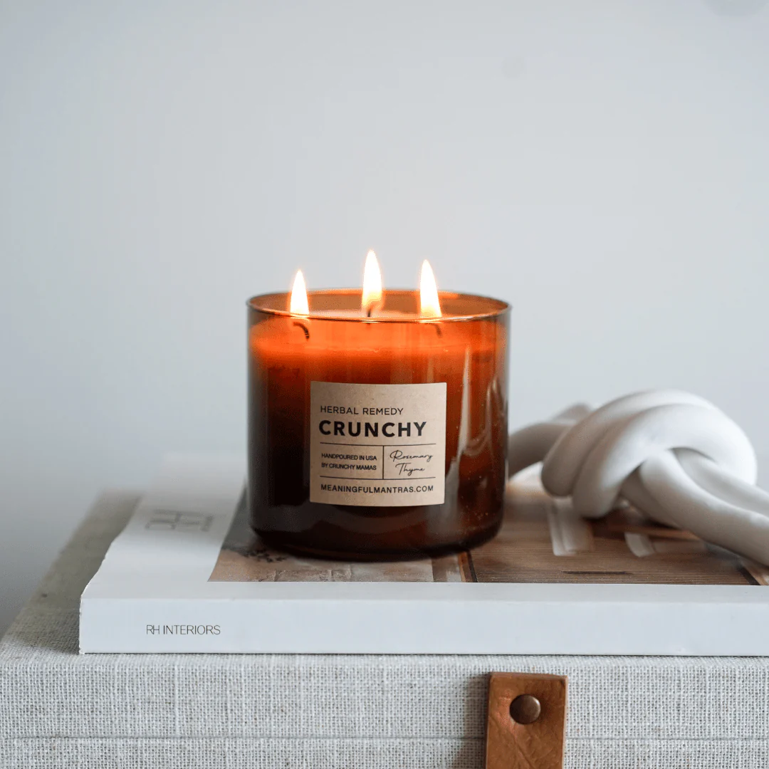 Crunchy Herbal Remedy Natural Candle - Image 4