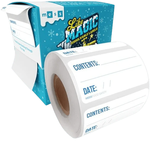 Dissolvable Freezer Labels w/ EZ-Dispensing Box