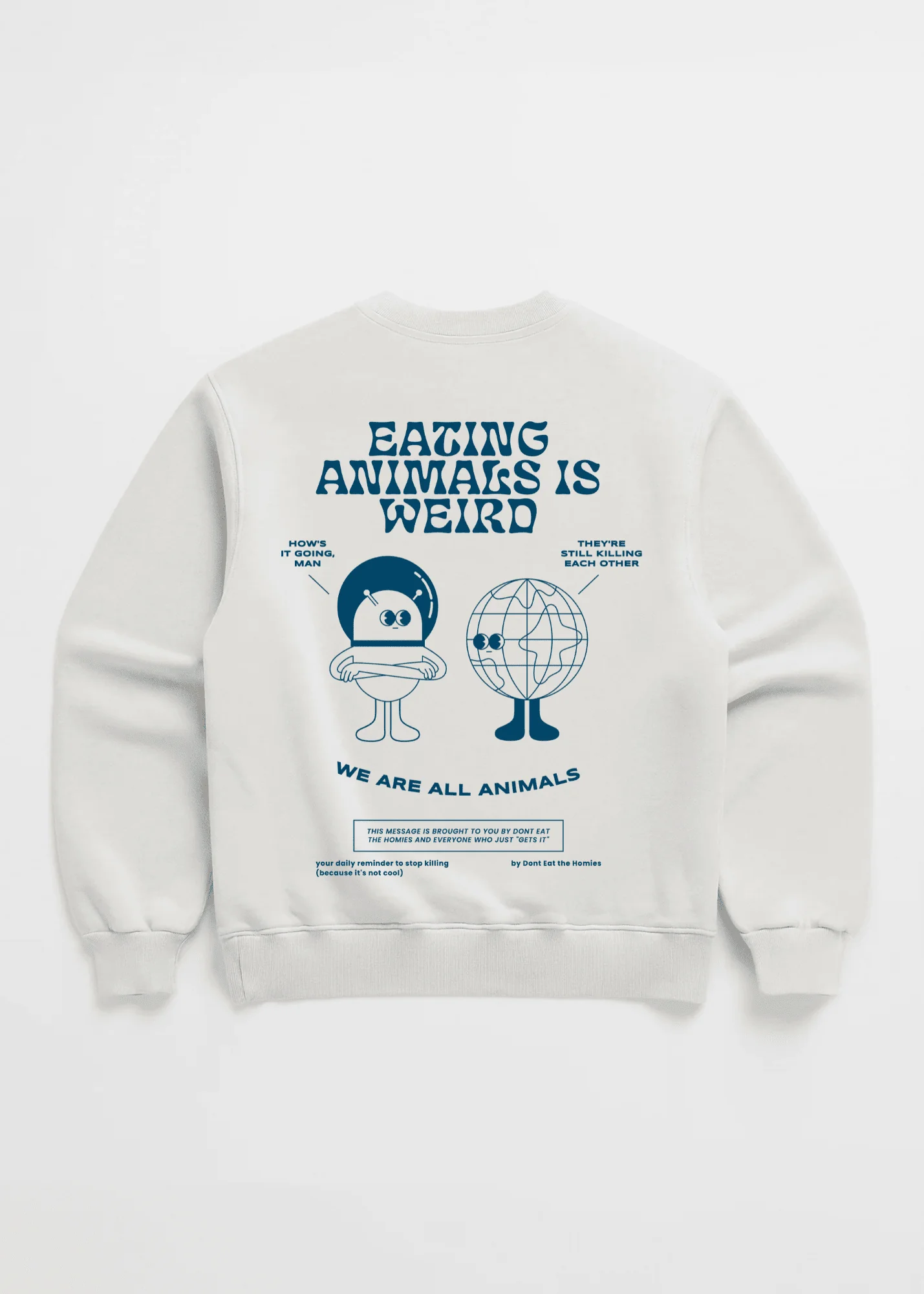 Eating Animals Is Weird Crewneck - Image 4