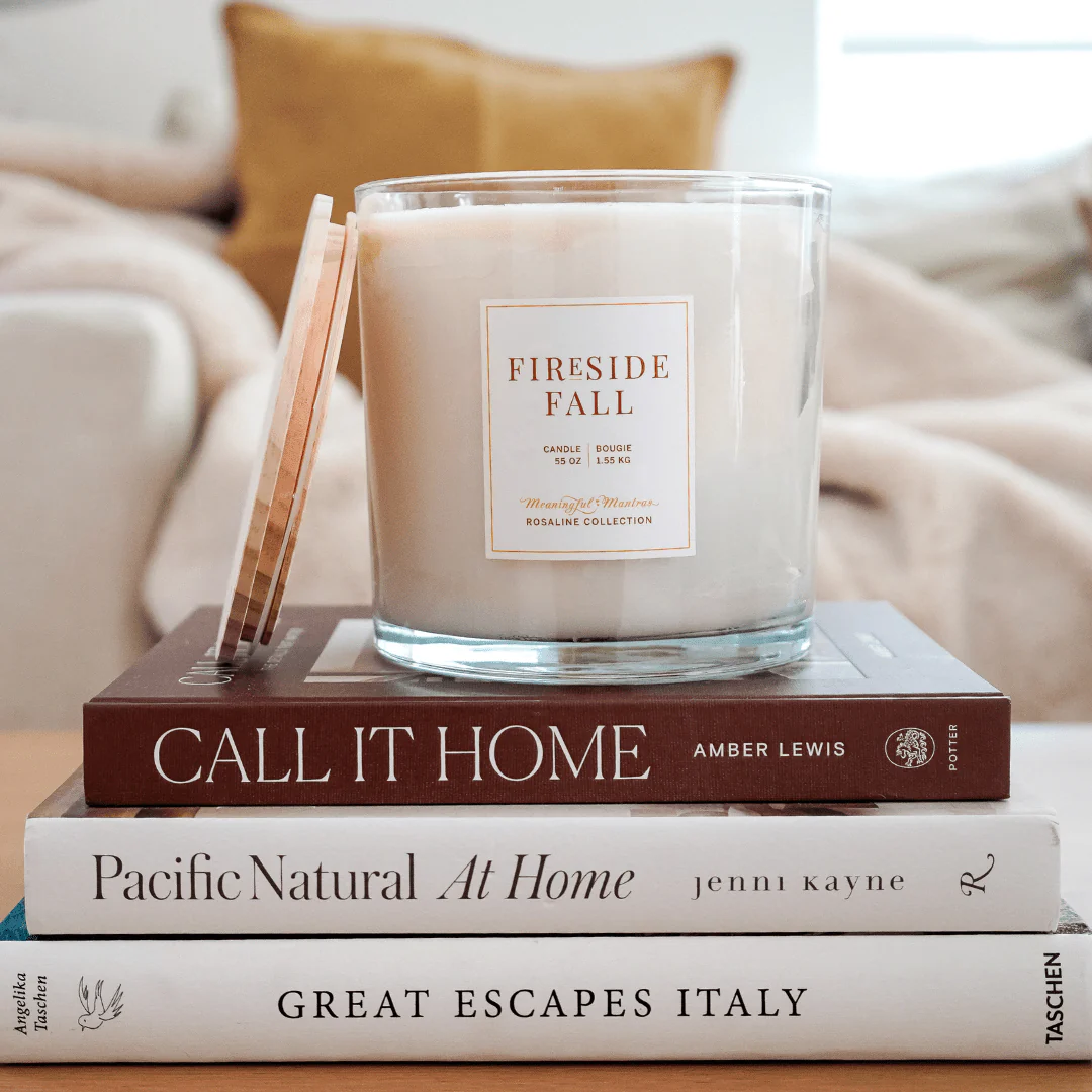 Fireside Fall Natural Candle 55oz Rosaline Collection - Image 3
