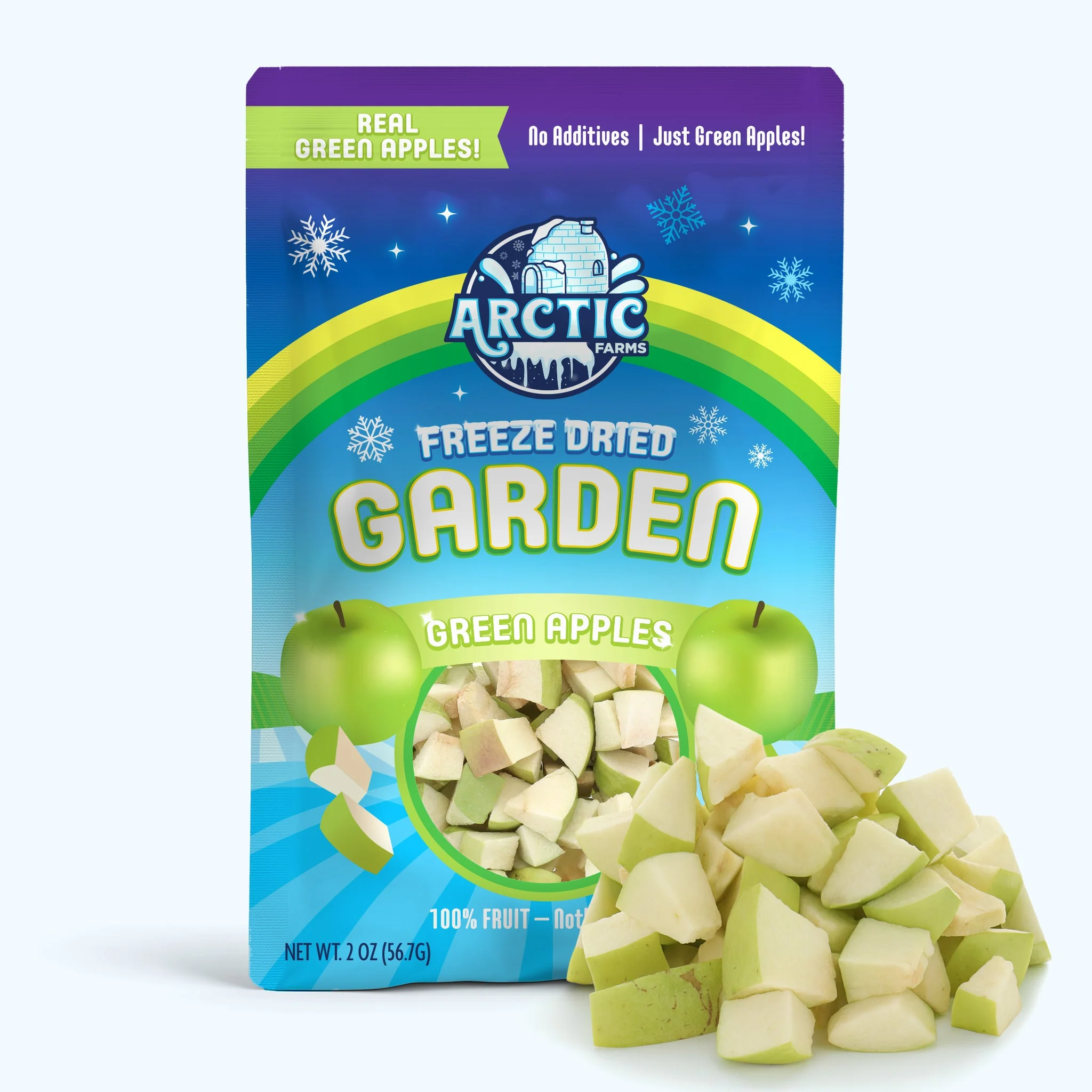 Freeze Dried Green Delicious Apple Bites - Image 4
