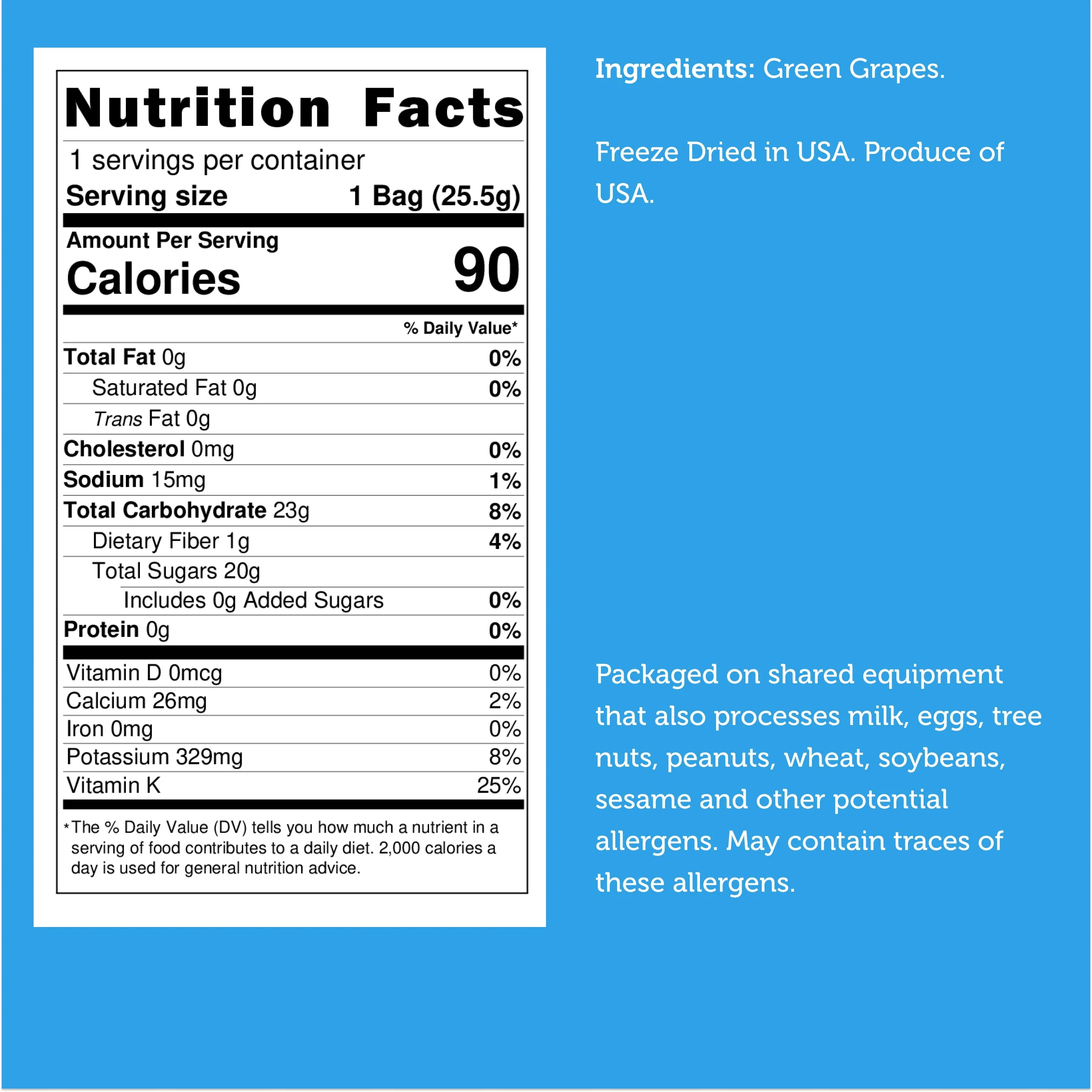 Freeze Dried Green Grapes - Image 7