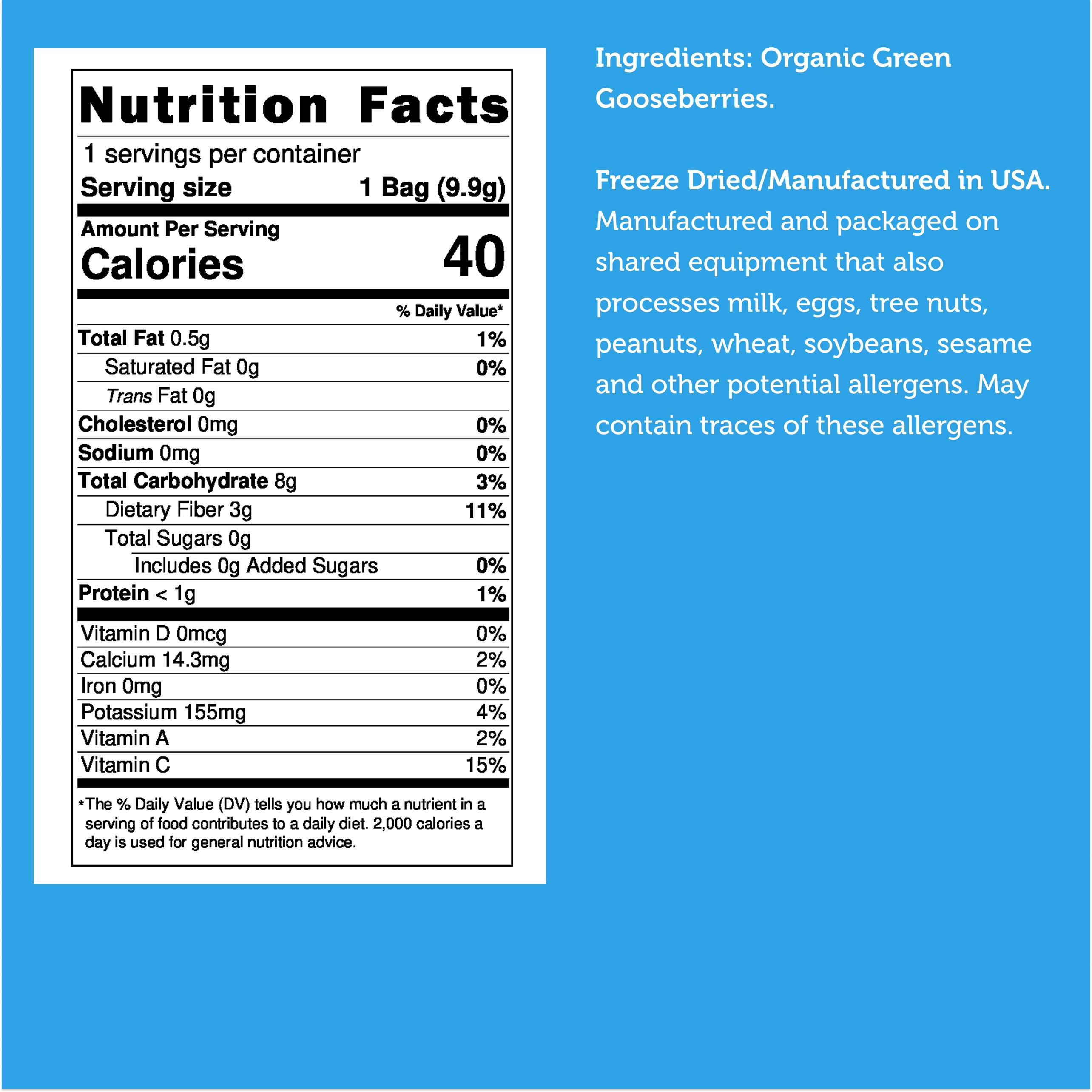 Freeze Dried Organic Green Gooseberries - Image 8