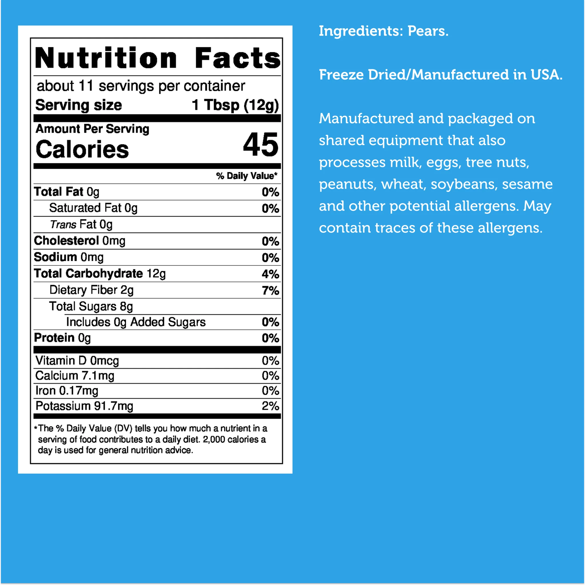 Freeze Dried Pear Powder - Image 3