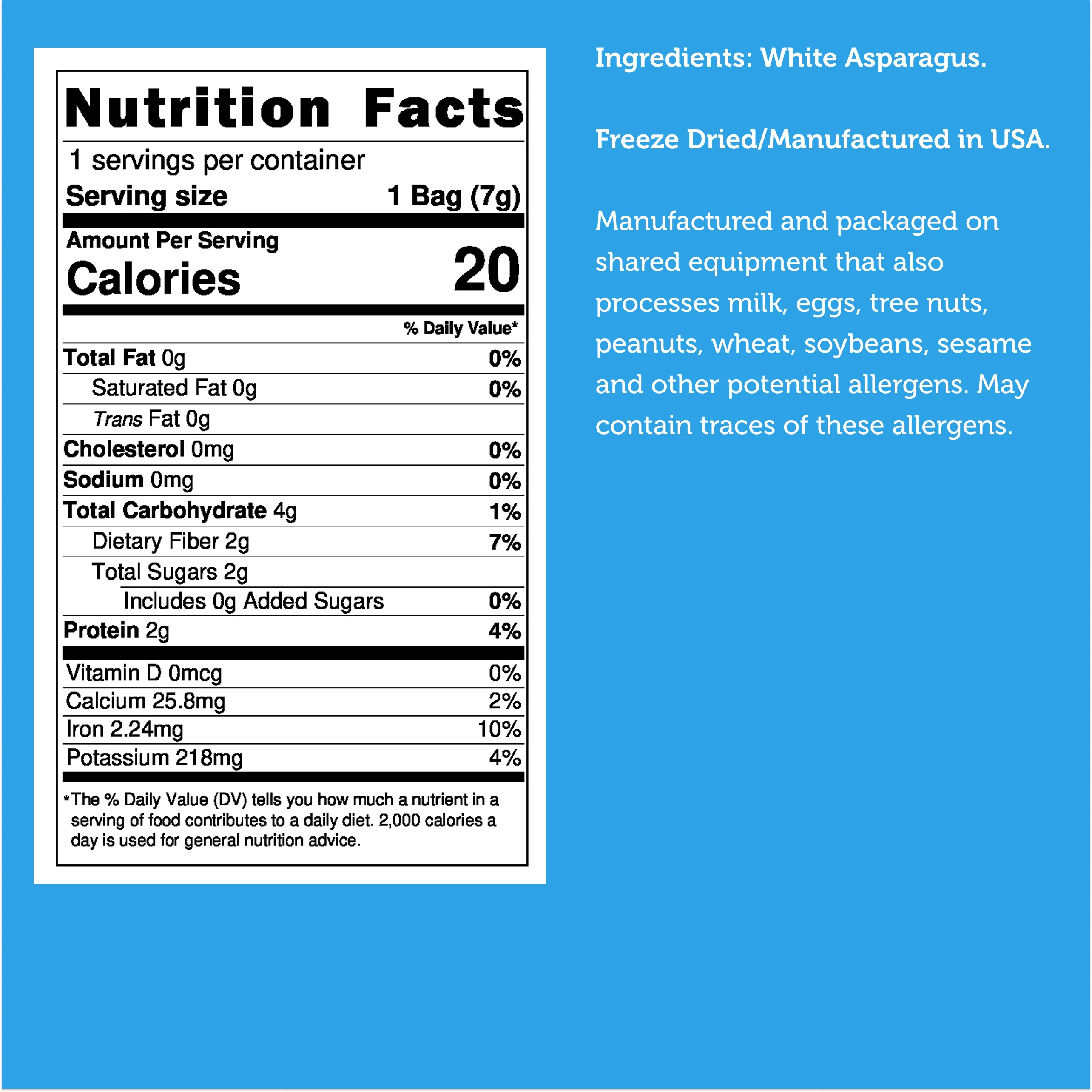Freeze Dried White Asparagus - Image 8