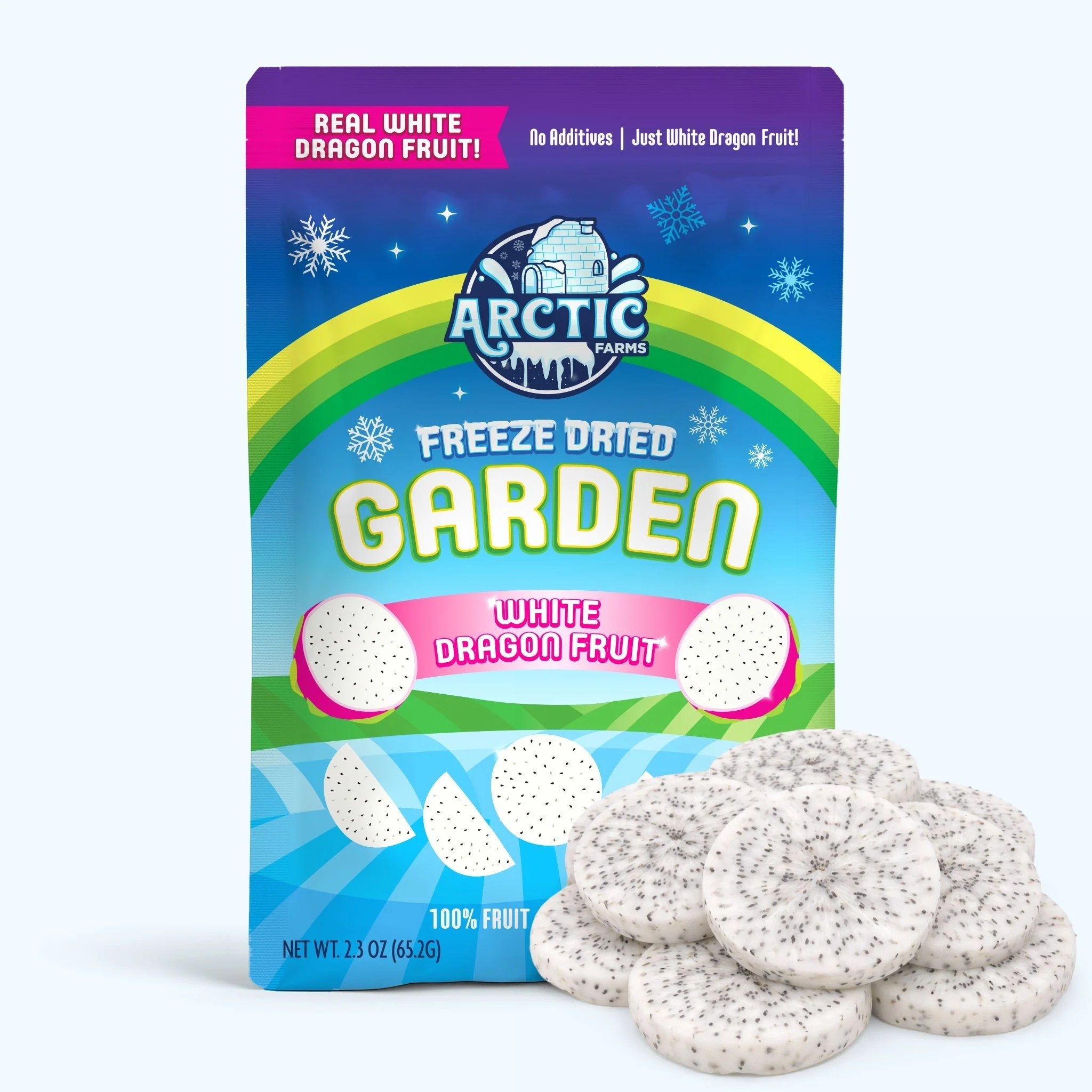 Freeze Dried White Dragon Fruit Slices