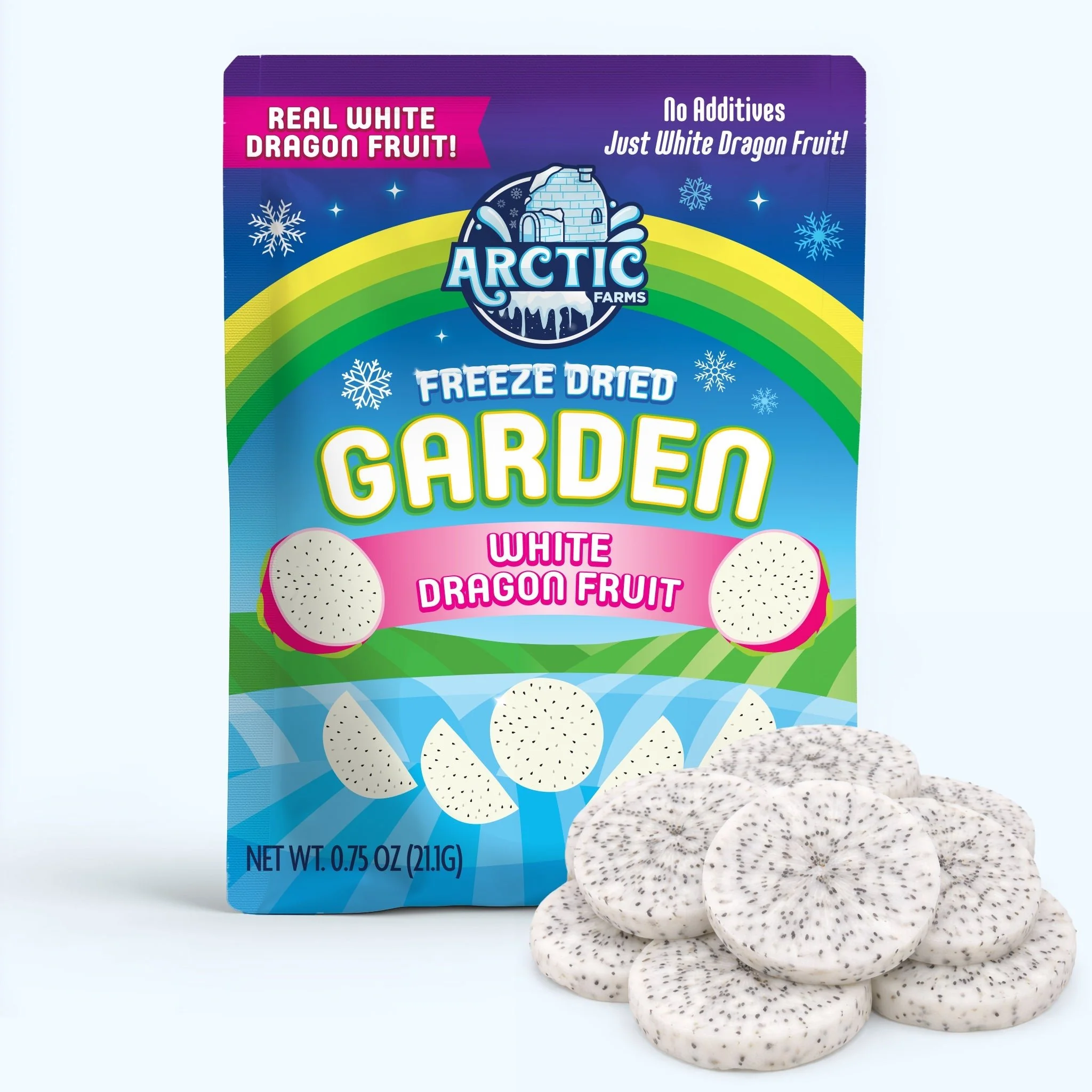 Freeze Dried White Dragon Fruit Slices - Image 3