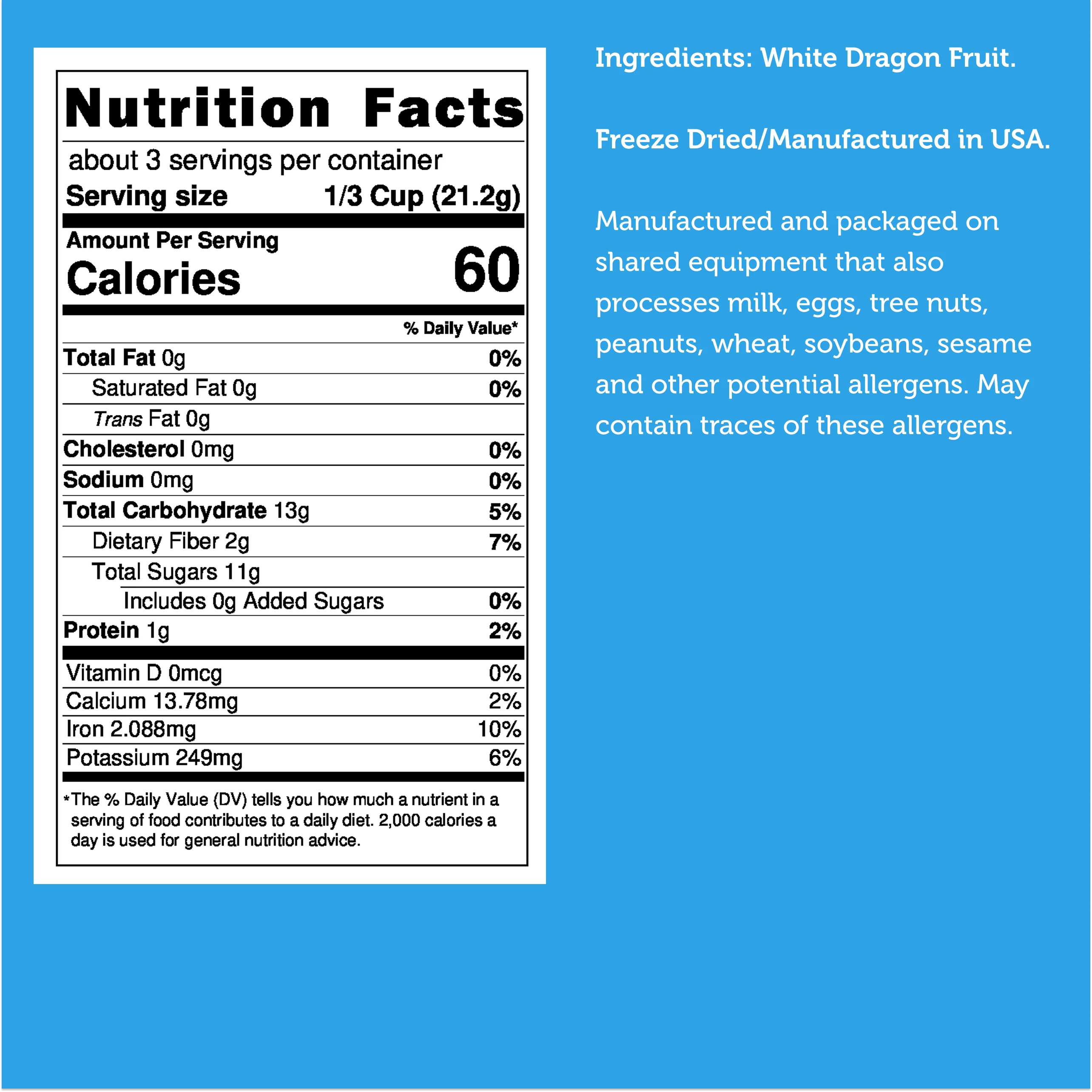 Freeze Dried White Dragon Fruit Slices - Image 8