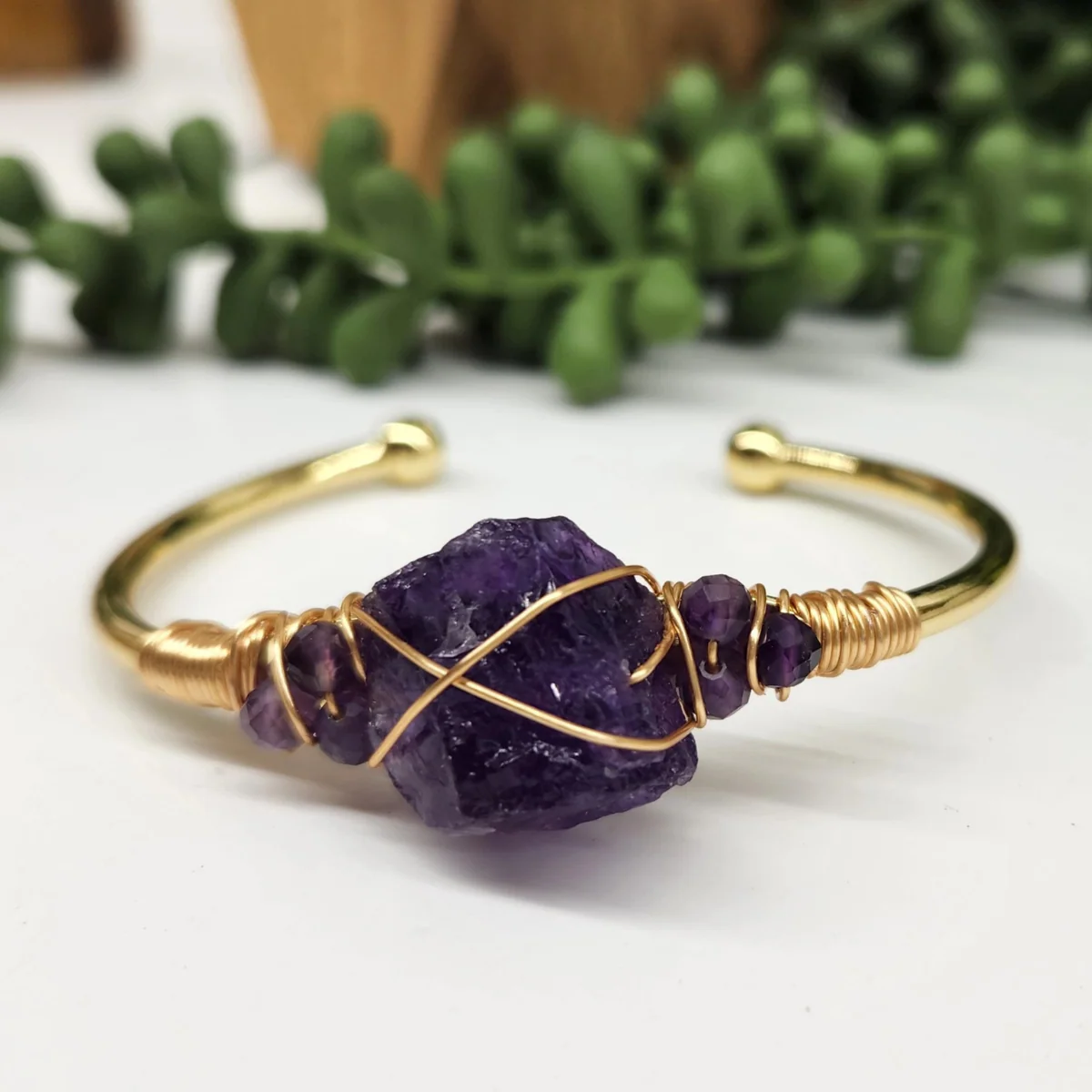 Gemstone Wire-Wrapped Bracelet - Image 11