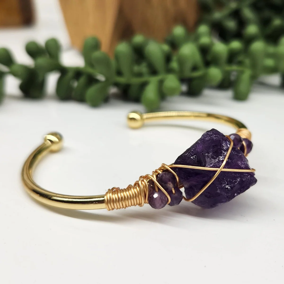 Gemstone Wire-Wrapped Bracelet - Image 12