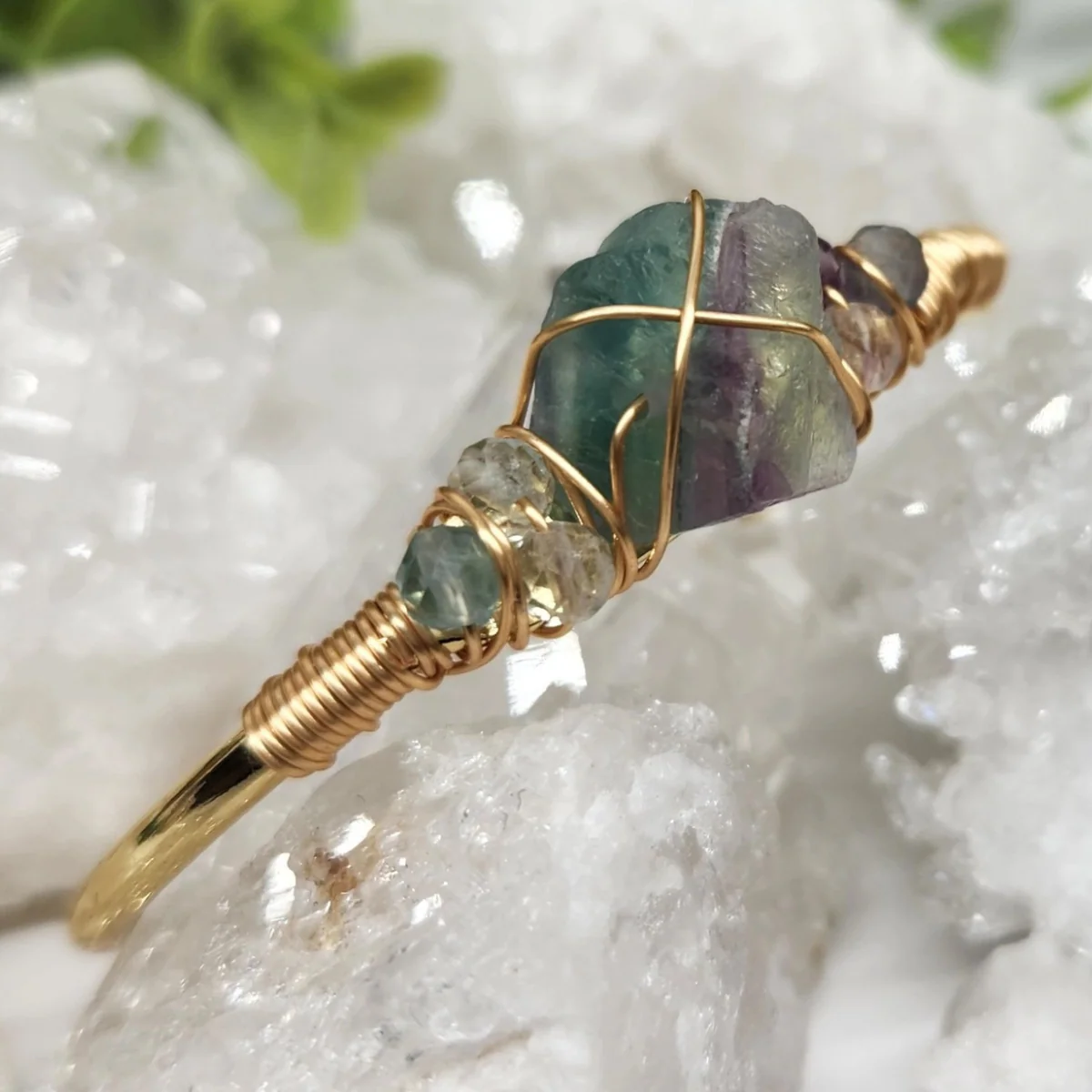 Gemstone Wire-Wrapped Bracelet - Image 47