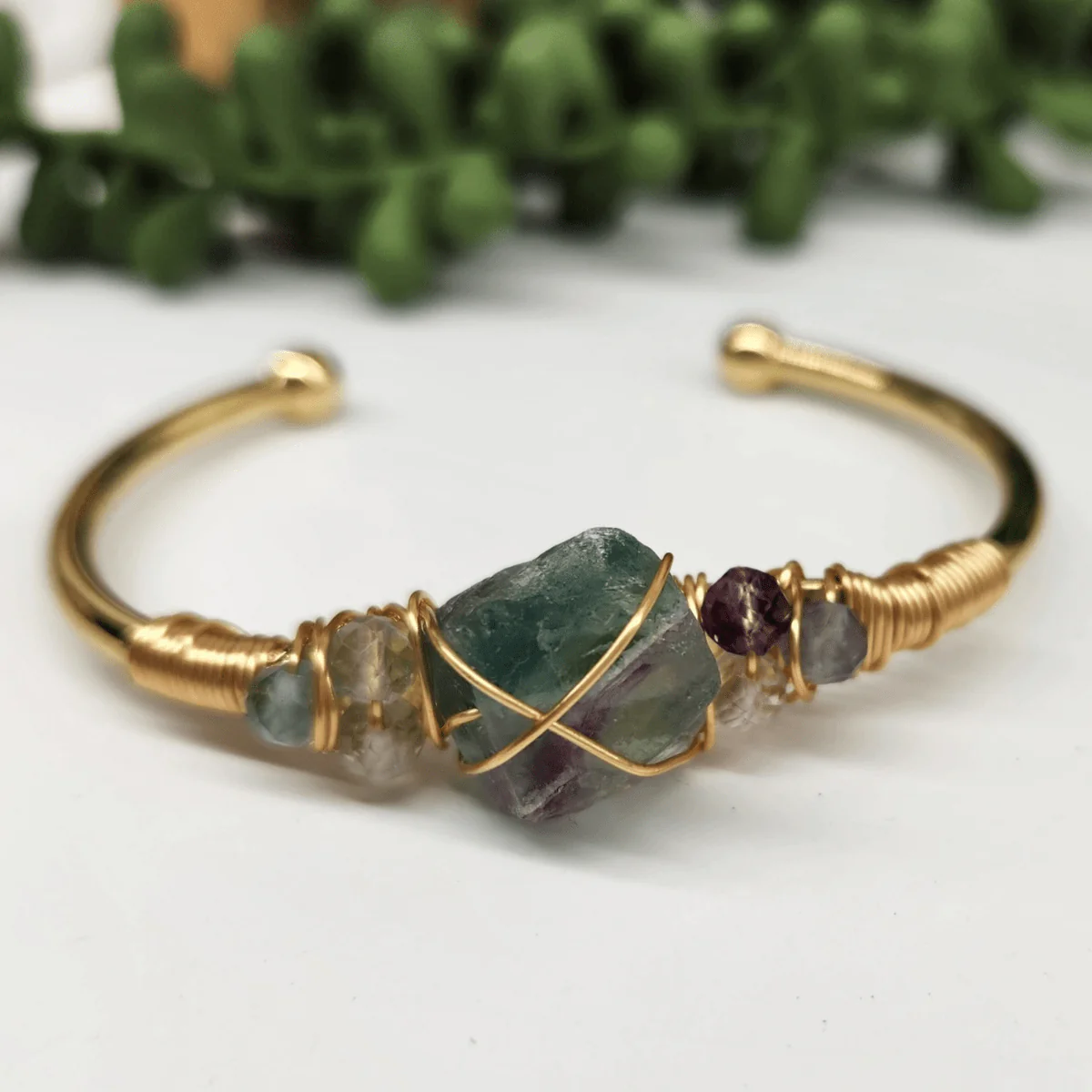 Gemstone Wire-Wrapped Bracelet - Image 60