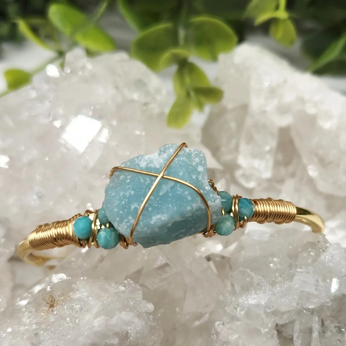 Gemstone Wire-Wrapped Bracelet - Image 7
