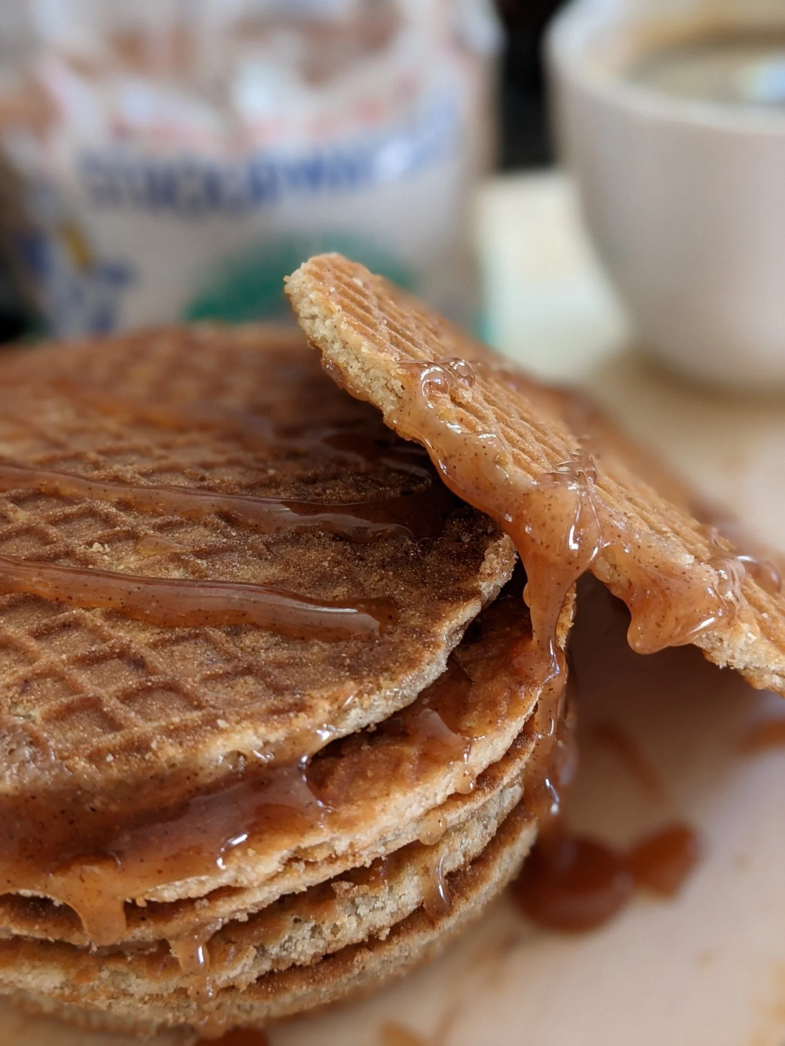 Gluten Free and Plant Based Traditional Caramel Organic Stroopwafels (box of 12x 2-pack - 24 total) - Image 6