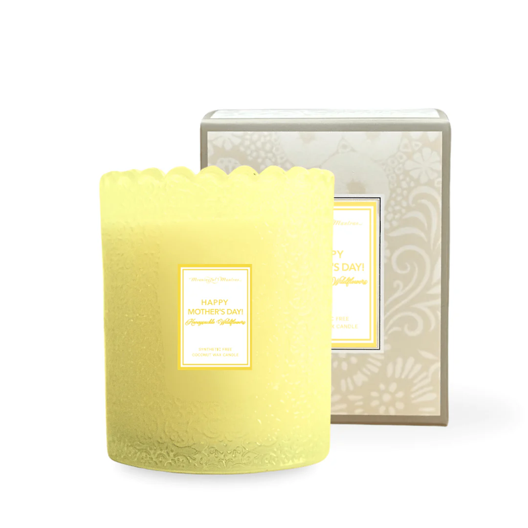 Happy Mother's Day! Honeysuckle Wildflowers Natural Candle 8oz Kaia Collection