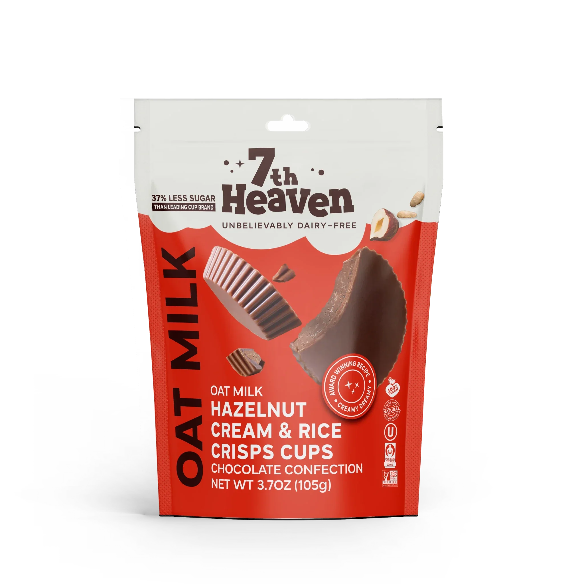 Hazelnut Cream & Rice Crisps Cups (bag of 5)