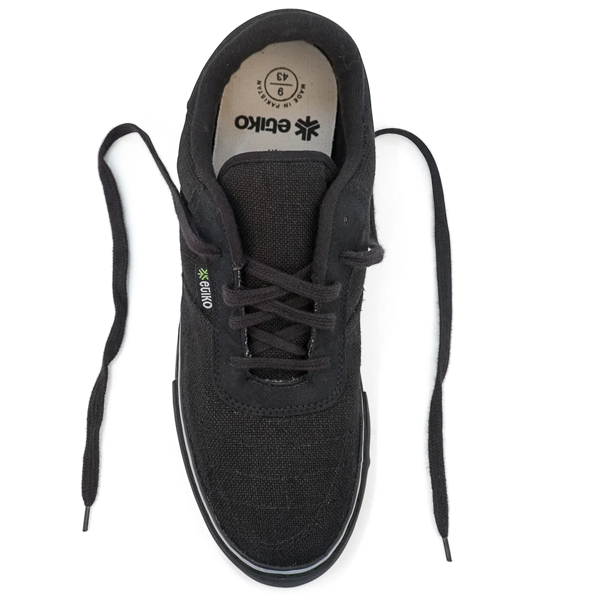 Hemp Sneakers, All Black - Image 155