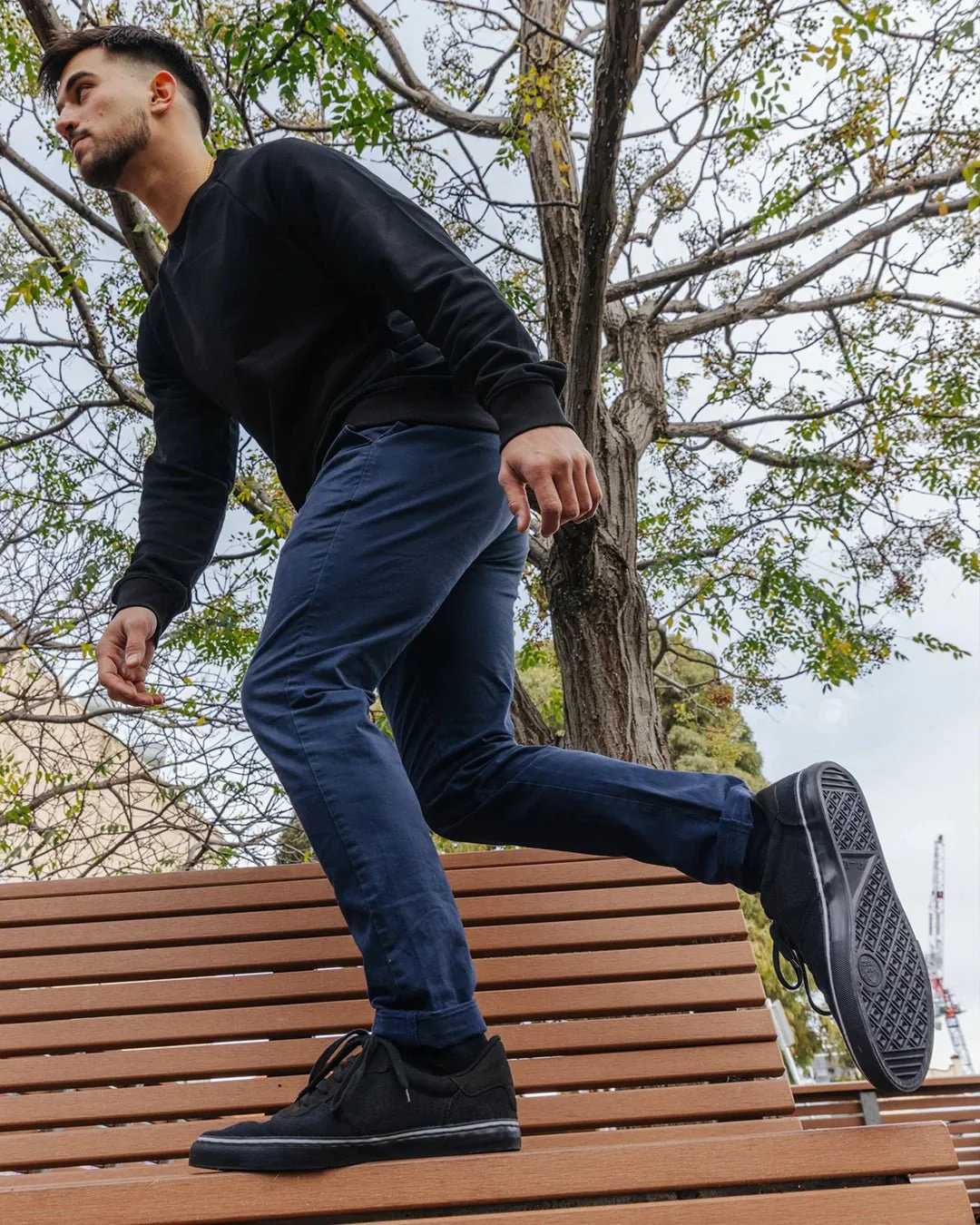 Hemp Sneakers, All Black - Image 3