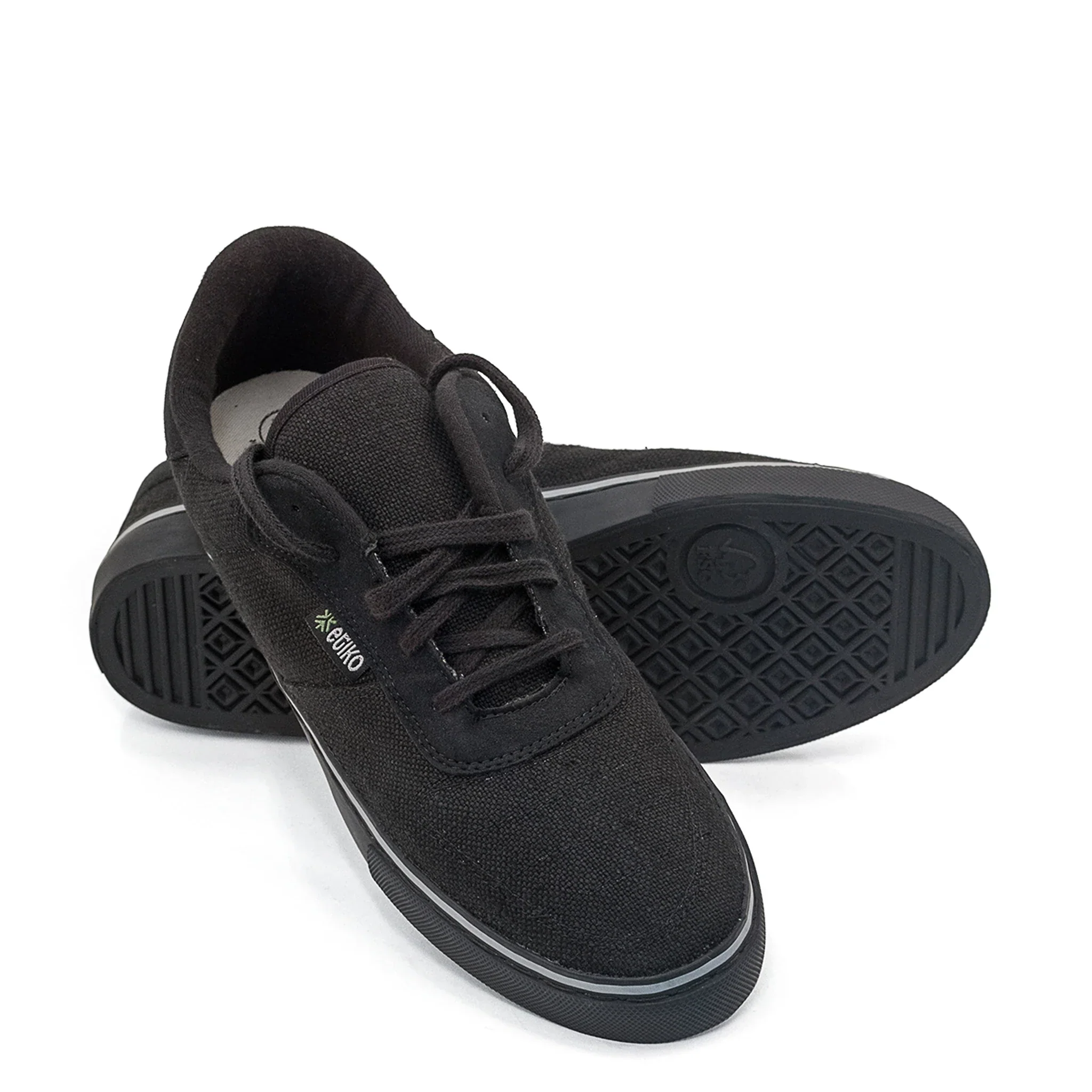 Hemp Sneakers, All Black - Image 75