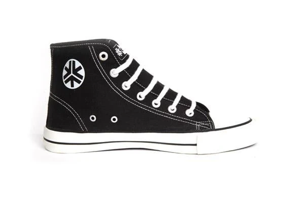 High Top Sneakers, Black & White - Image 8