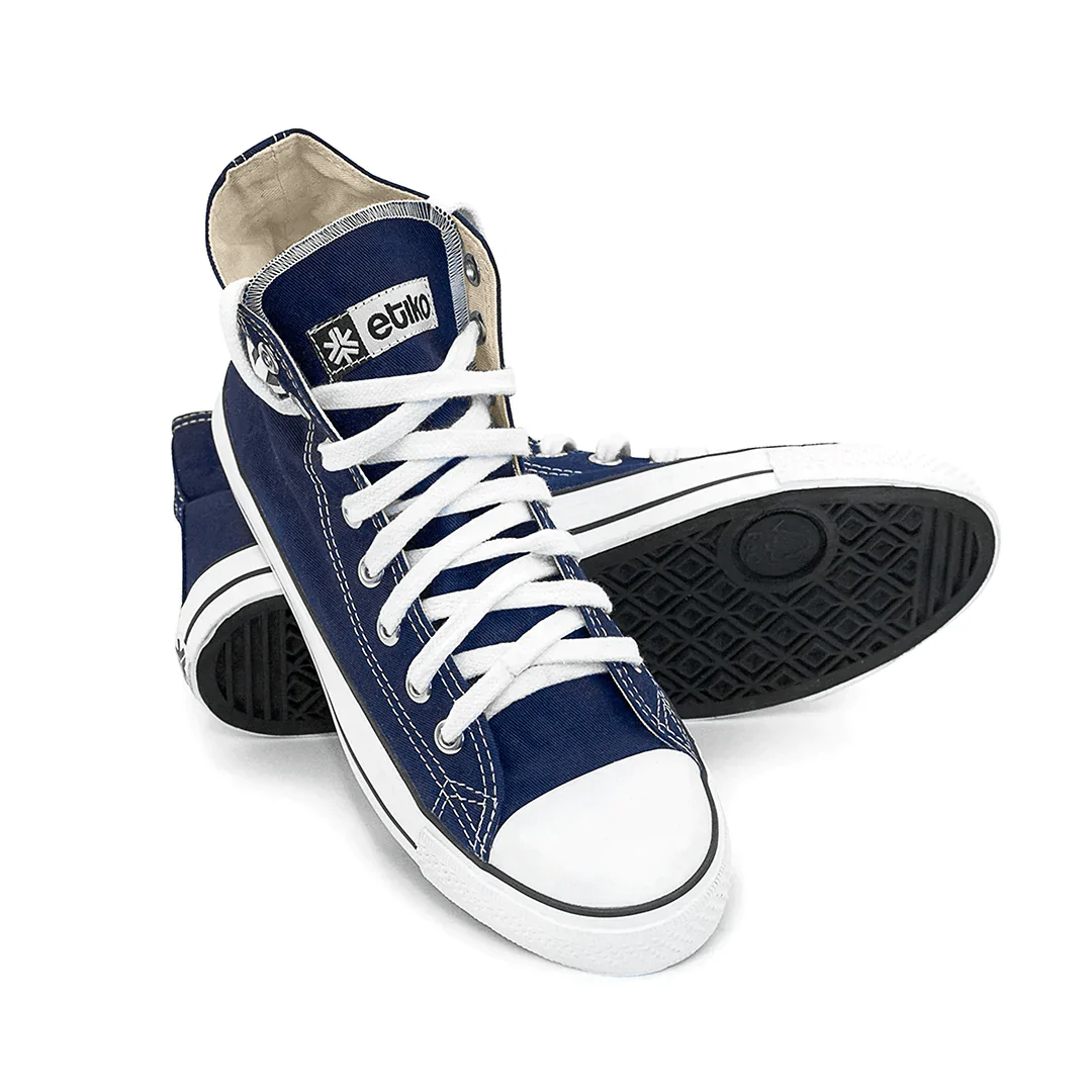 High Top Sneakers, Blue & White, CLEARANCE STOCK - Image 5