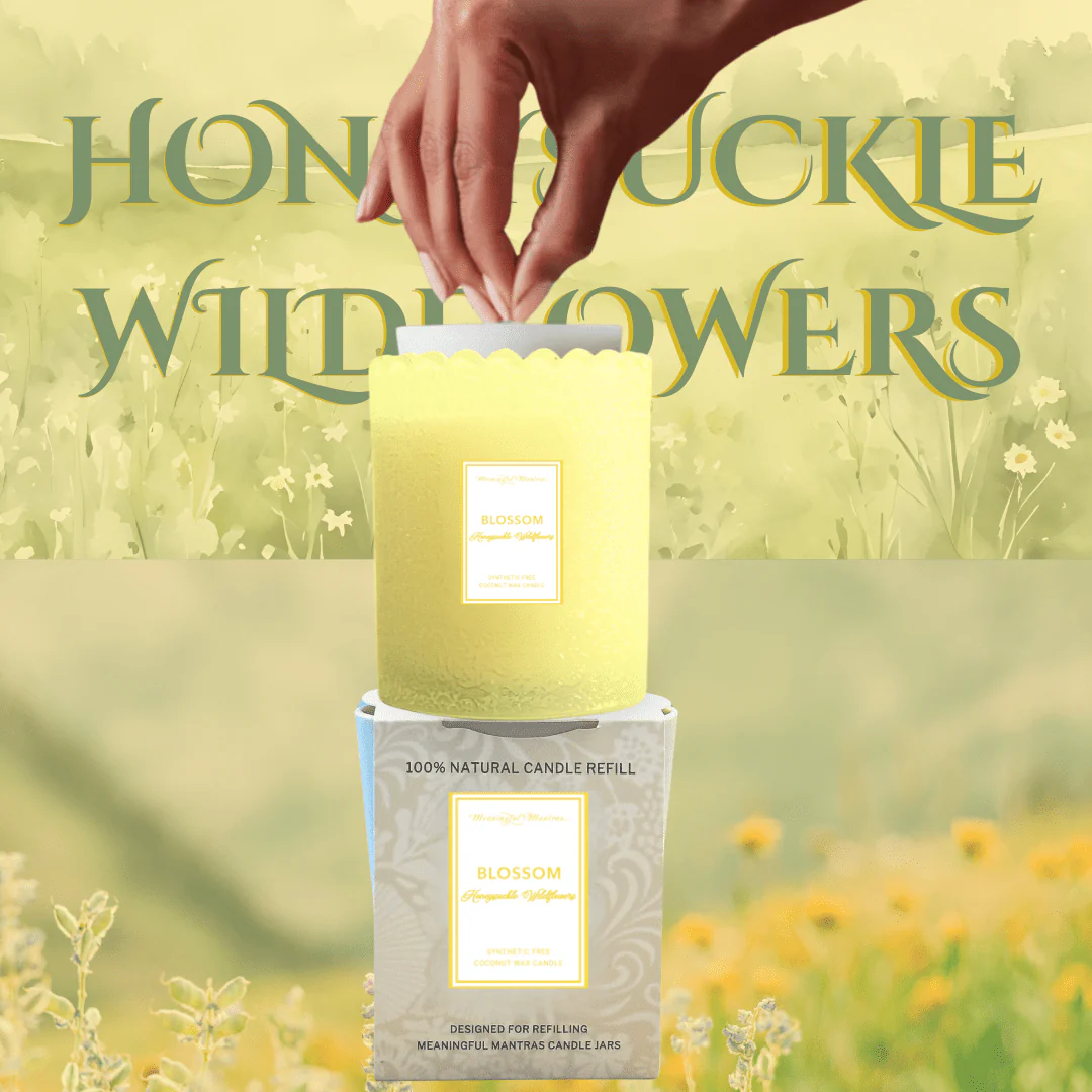 Honeysuckle Wildflowers Natural Candle 8oz Kaia Collection Refill - Image 2