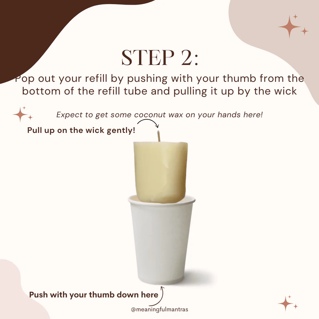 Joy Mint Vanilla Natural Candle 8oz Kaia Collection Refill - Image 4