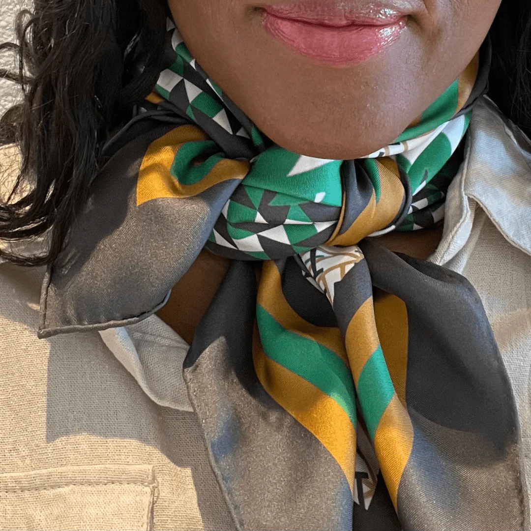 Lavāda 100% Silk Scarf (Square 35" x 35") - Image 2