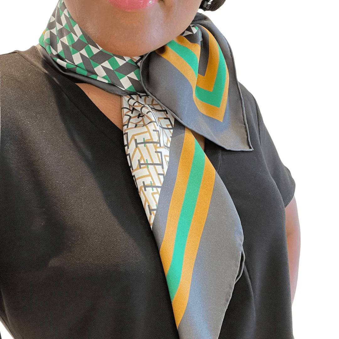 Lavāda 100% Silk Scarf (Square 35" x 35") - Image 4