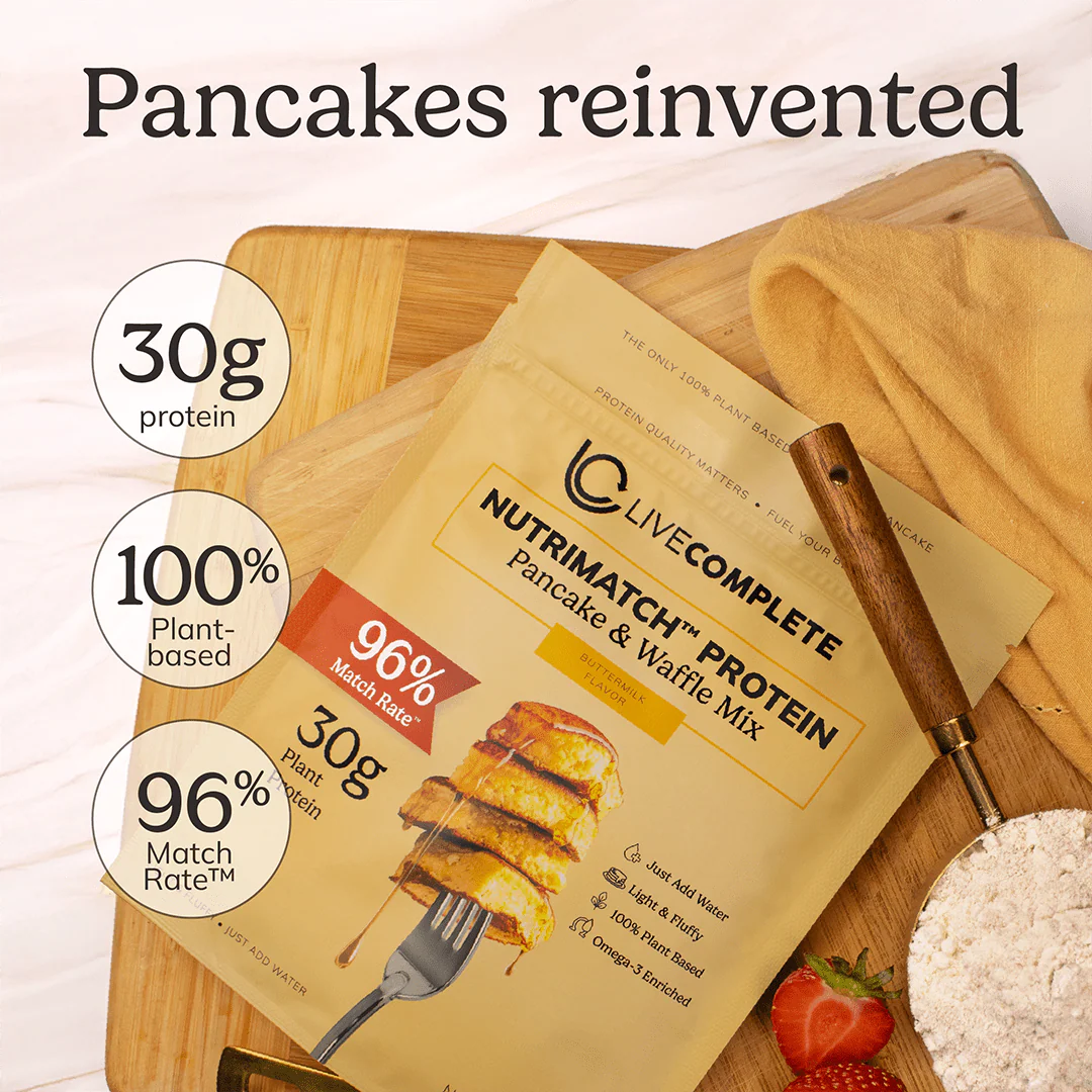 LiveComplete Pancake & Waffle Mix - Performance Blend - Buttermilk Flavor - Image 2