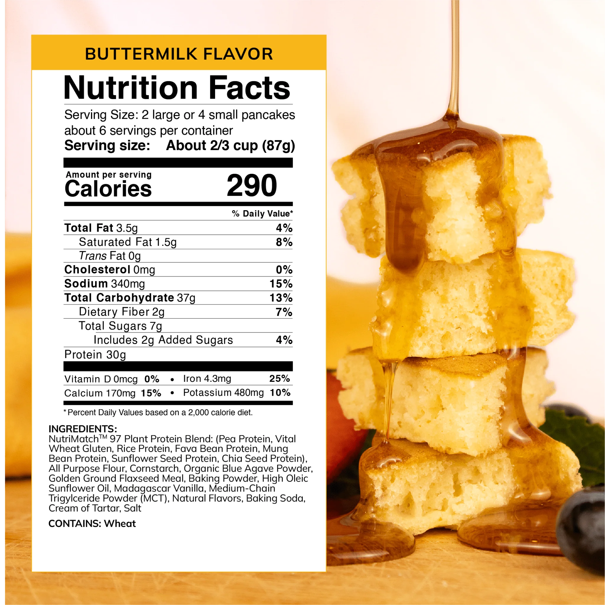 LiveComplete Pancake & Waffle Mix - Performance Blend - Buttermilk Flavor - Image 8