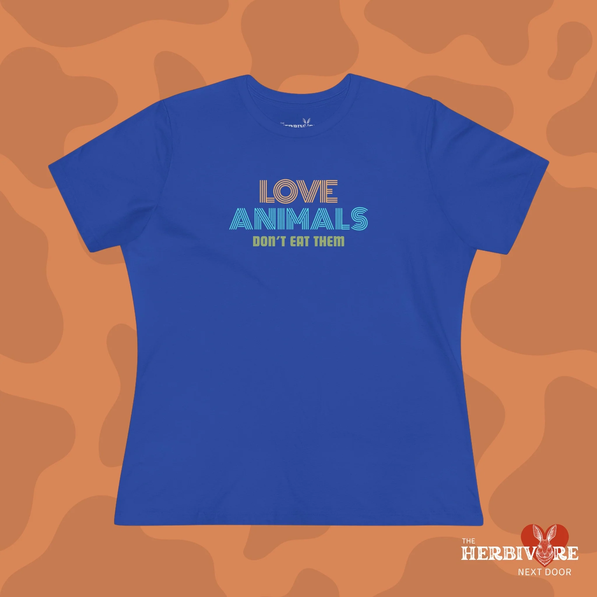 Love Animals, Don't Eat Them (Retro) - Women's Style B&C 6400 - Image 6