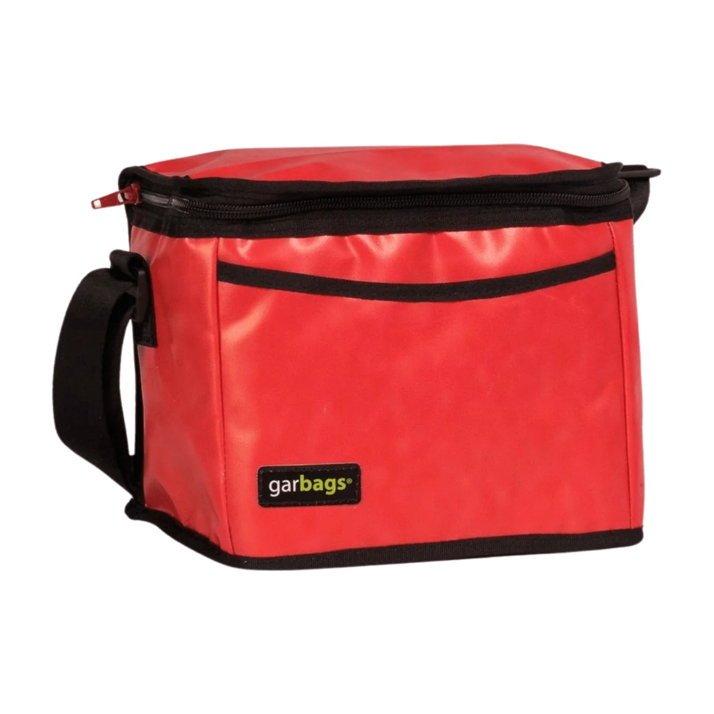 lunch bag publicity banner red