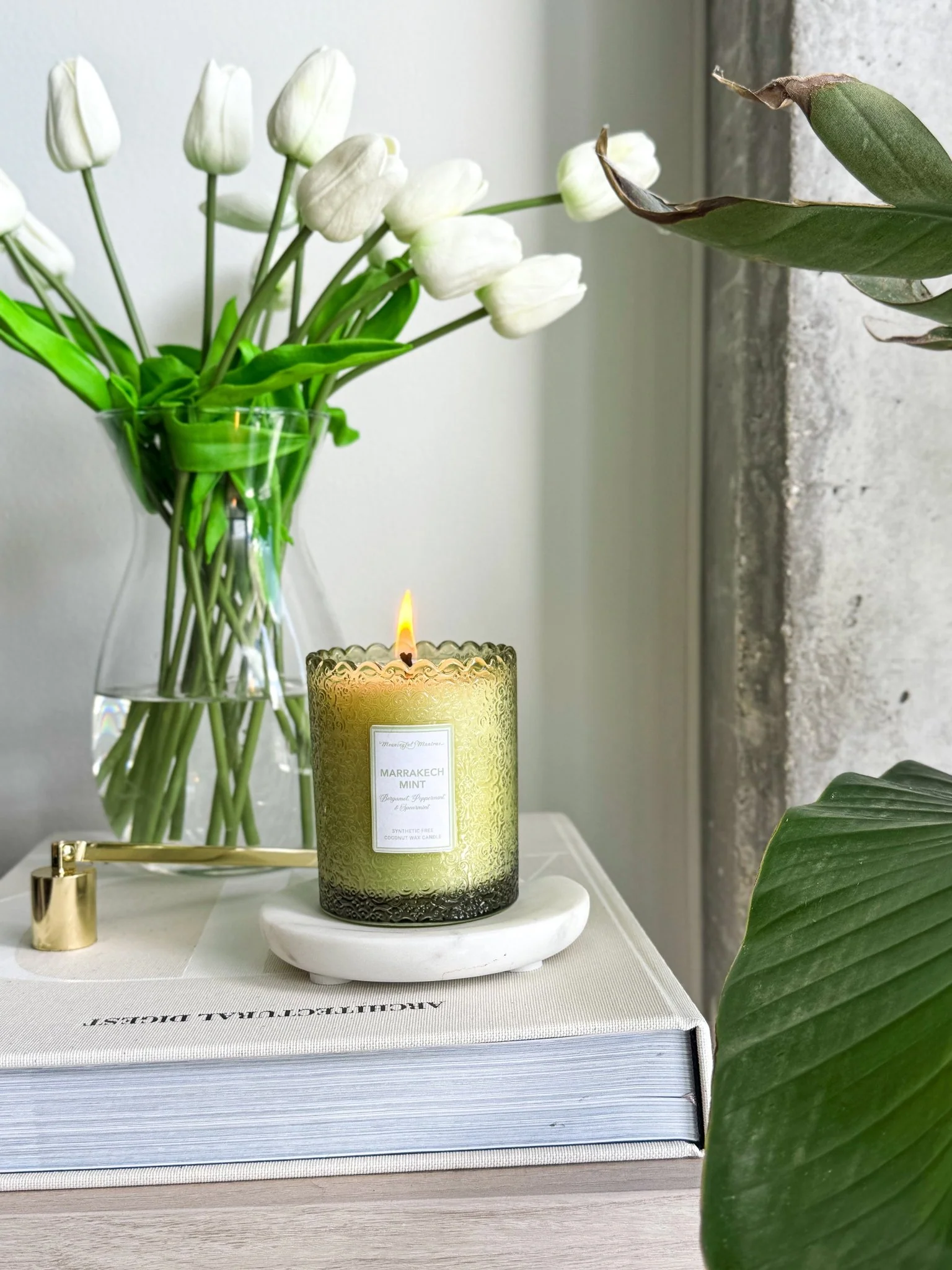 Marrakech Mint Natural Candle 8oz Kaia Collection - Image 2