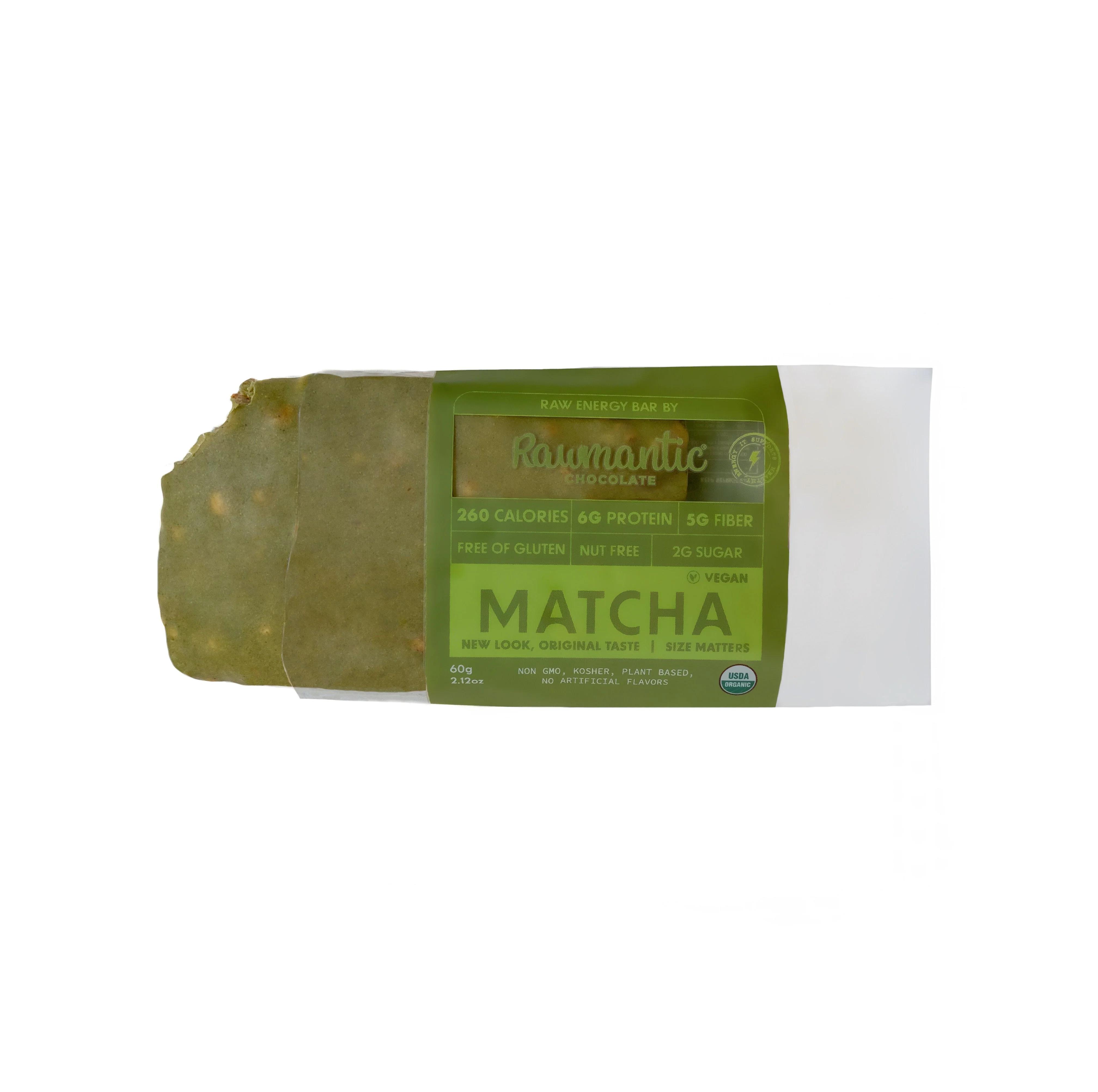 Matcha Vegan Plant Based Protein nutritional Bars. Pack of 12 - Image 2