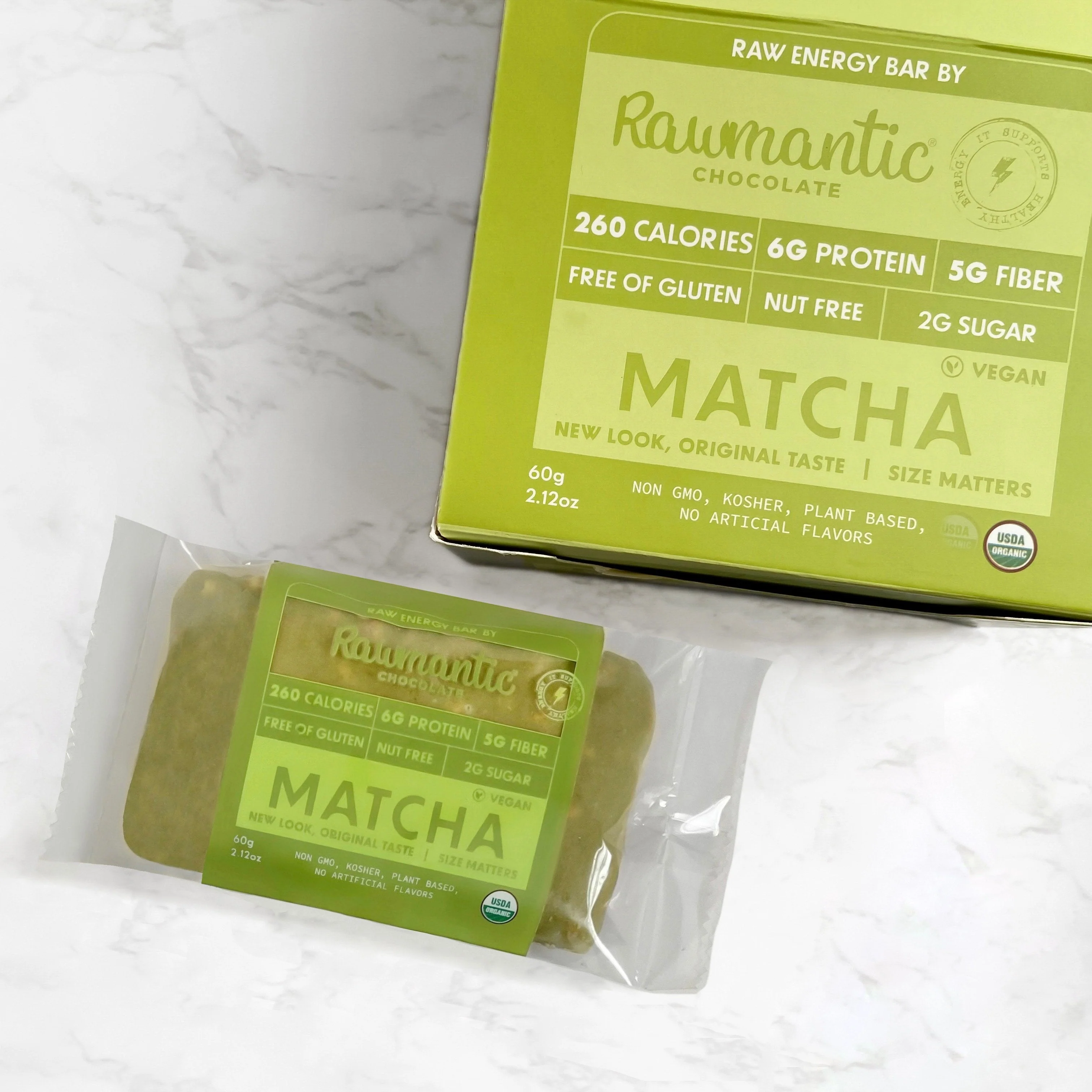 Matcha Vegan Plant Based Protein nutritional Bars. Pack of 12 - Image 5