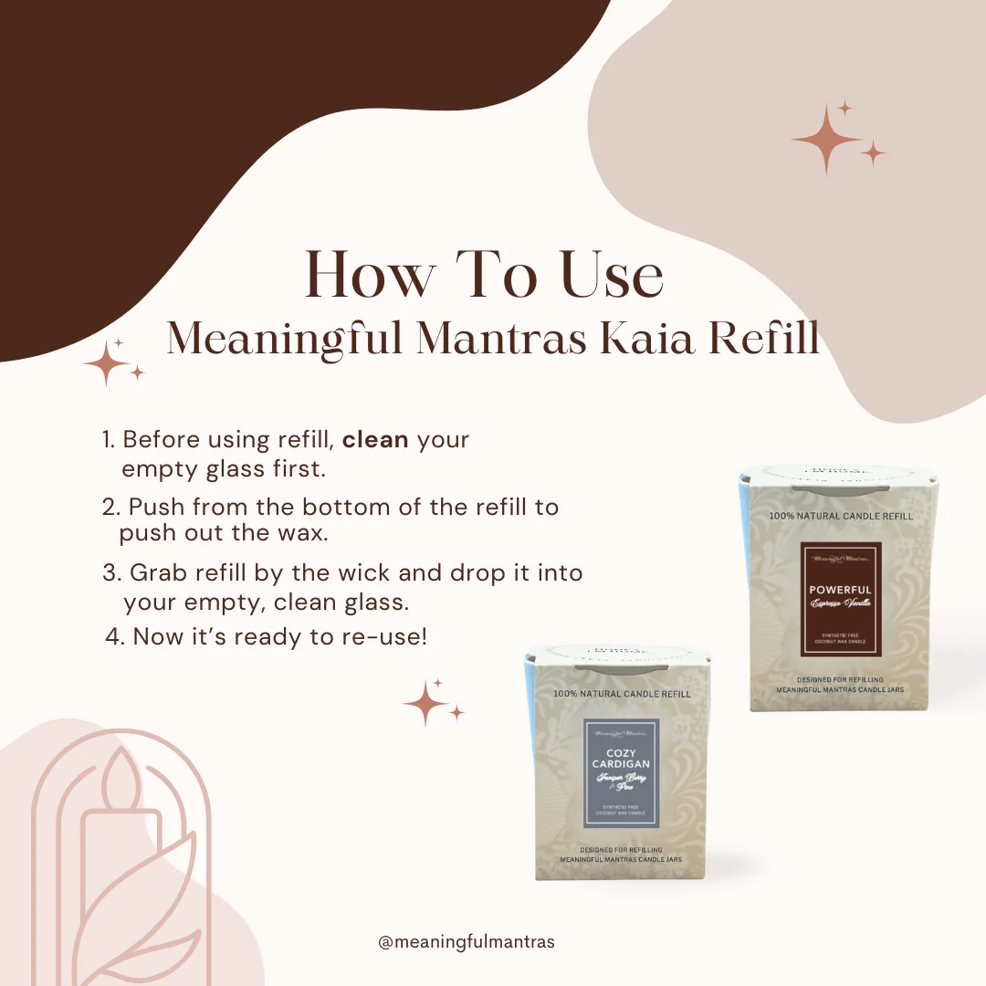Midnight Mistletoe Natural Candle 8oz Kaia Collection Refill - Image 2