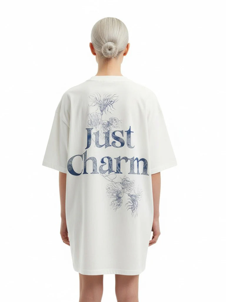 No Harm, Just Charm Oversized UNISEX T-Shirt - Image 3