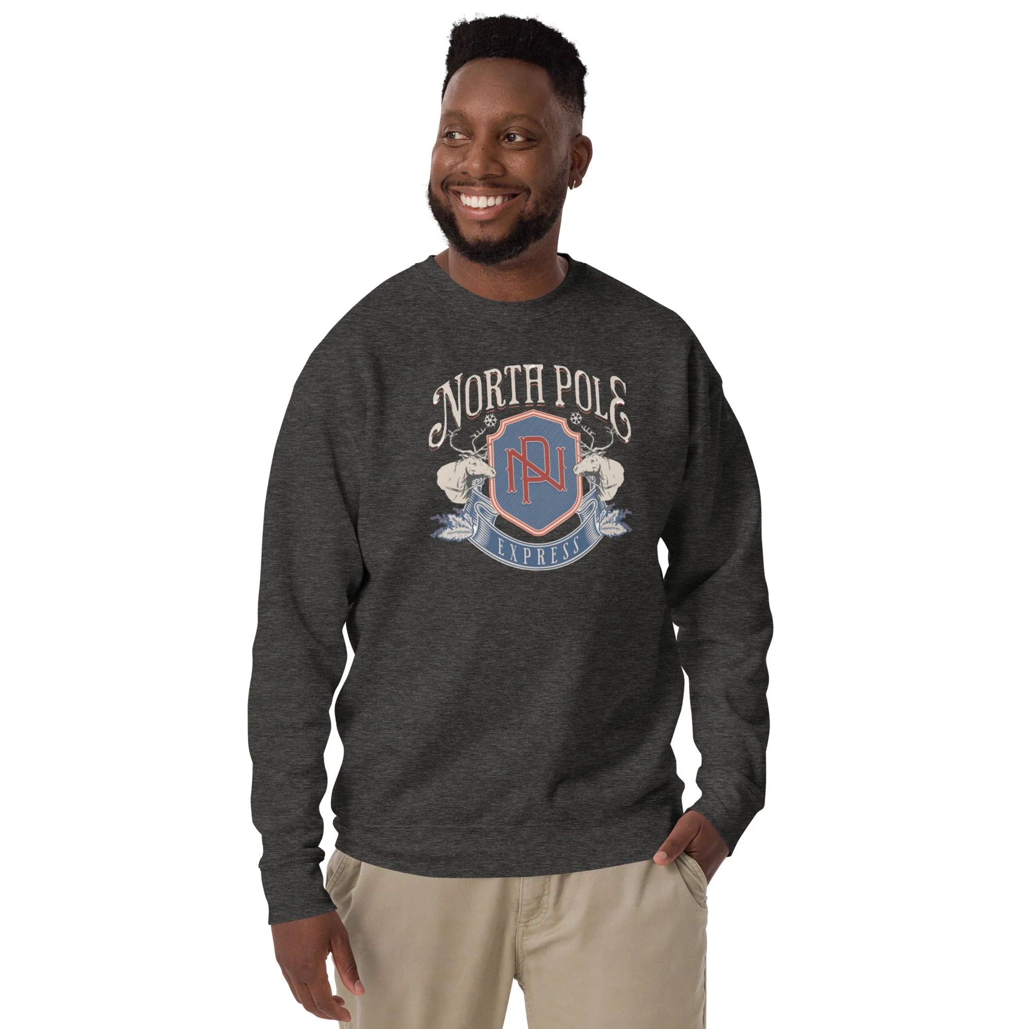 North Pole, Unisex Holiday Sweatshirt