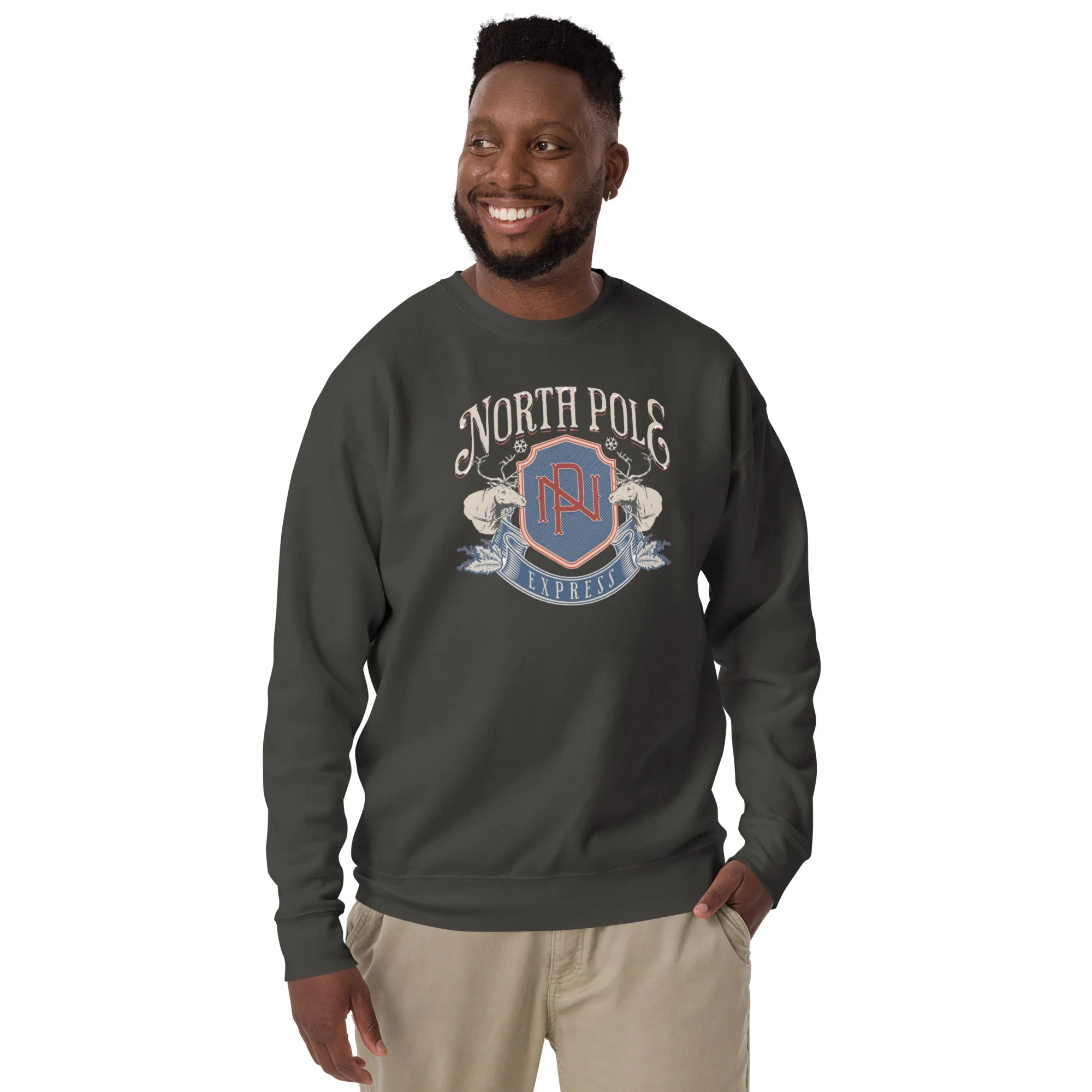North Pole, Unisex Holiday Sweatshirt - Image 6