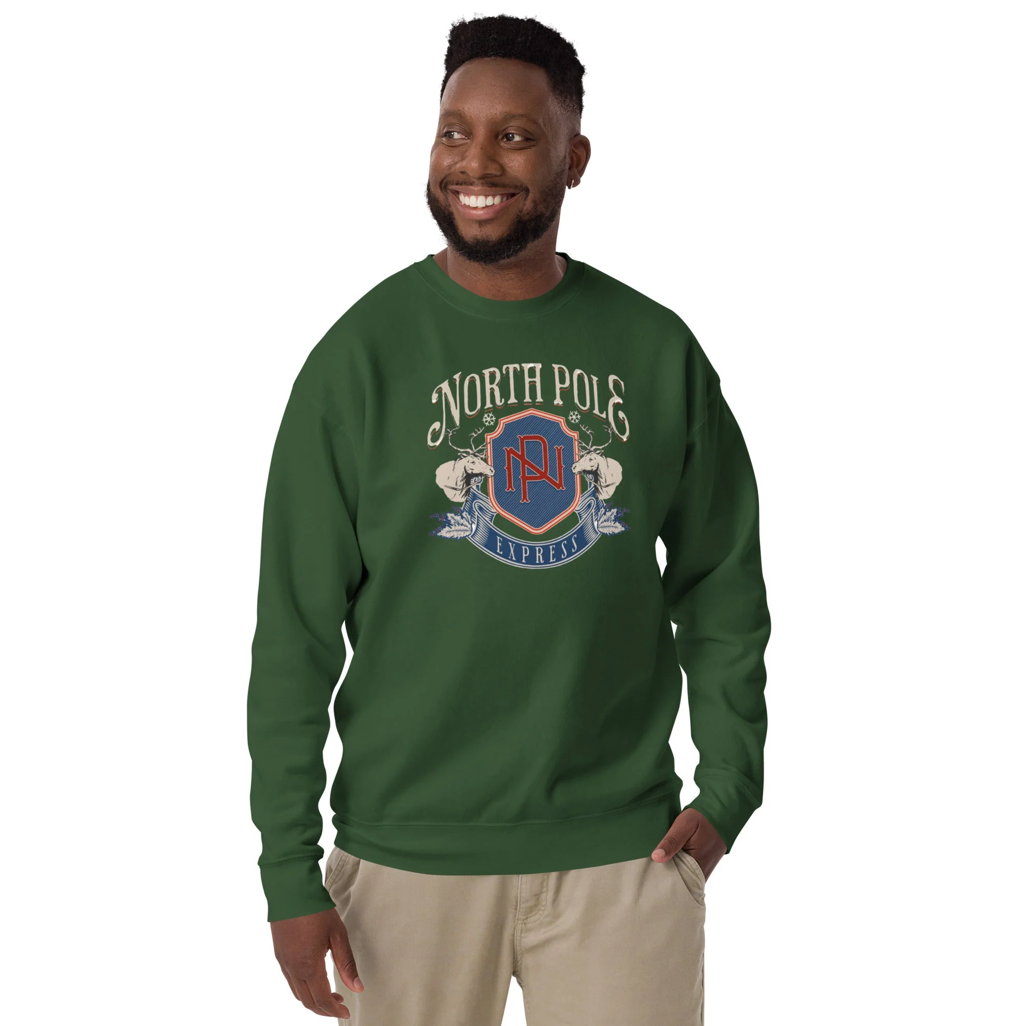 North Pole, Unisex Holiday Sweatshirt - Image 7
