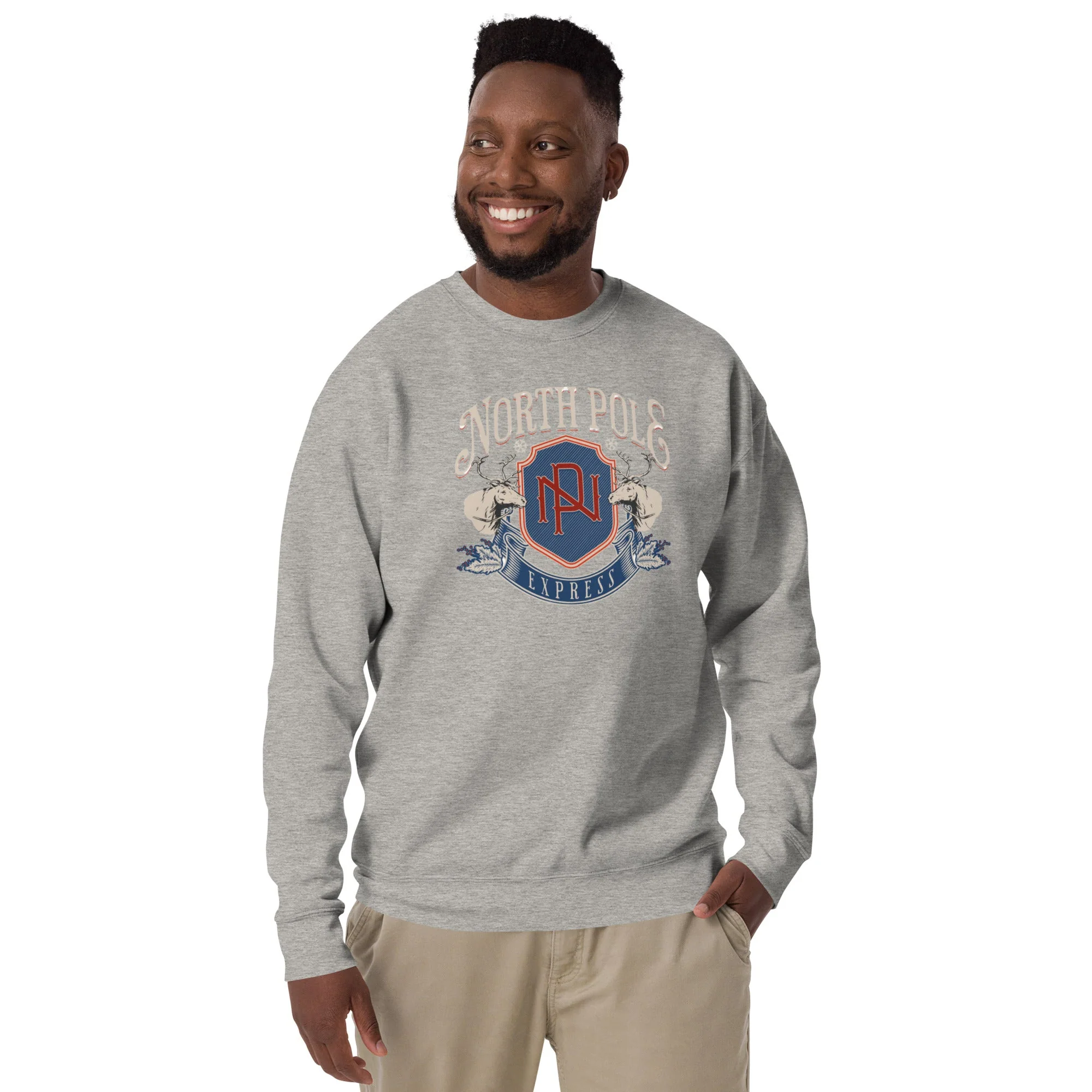 North Pole, Unisex Holiday Sweatshirt - Image 8