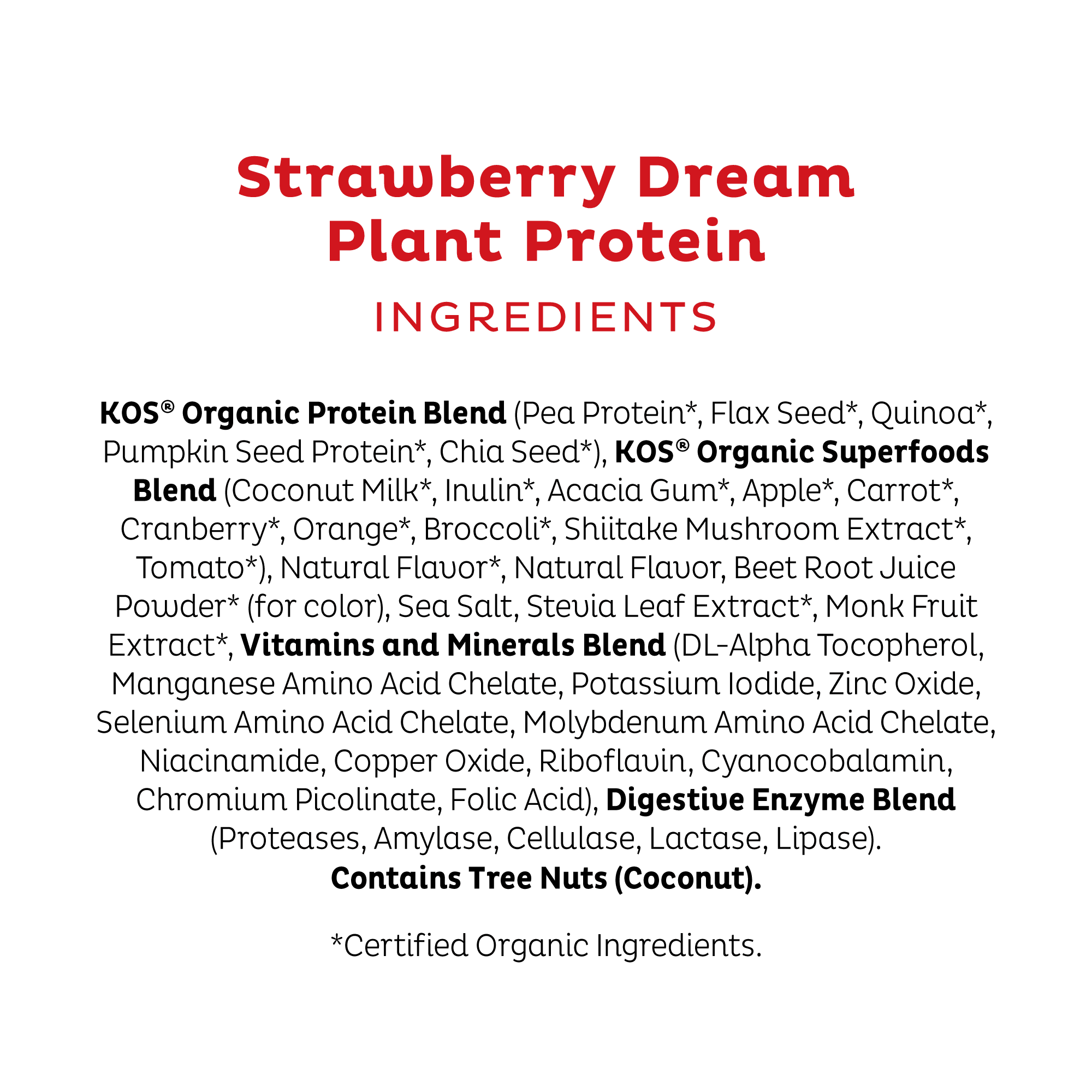 Organic Plant Protein, Strawberries & Cream, Single Serving - Image 7