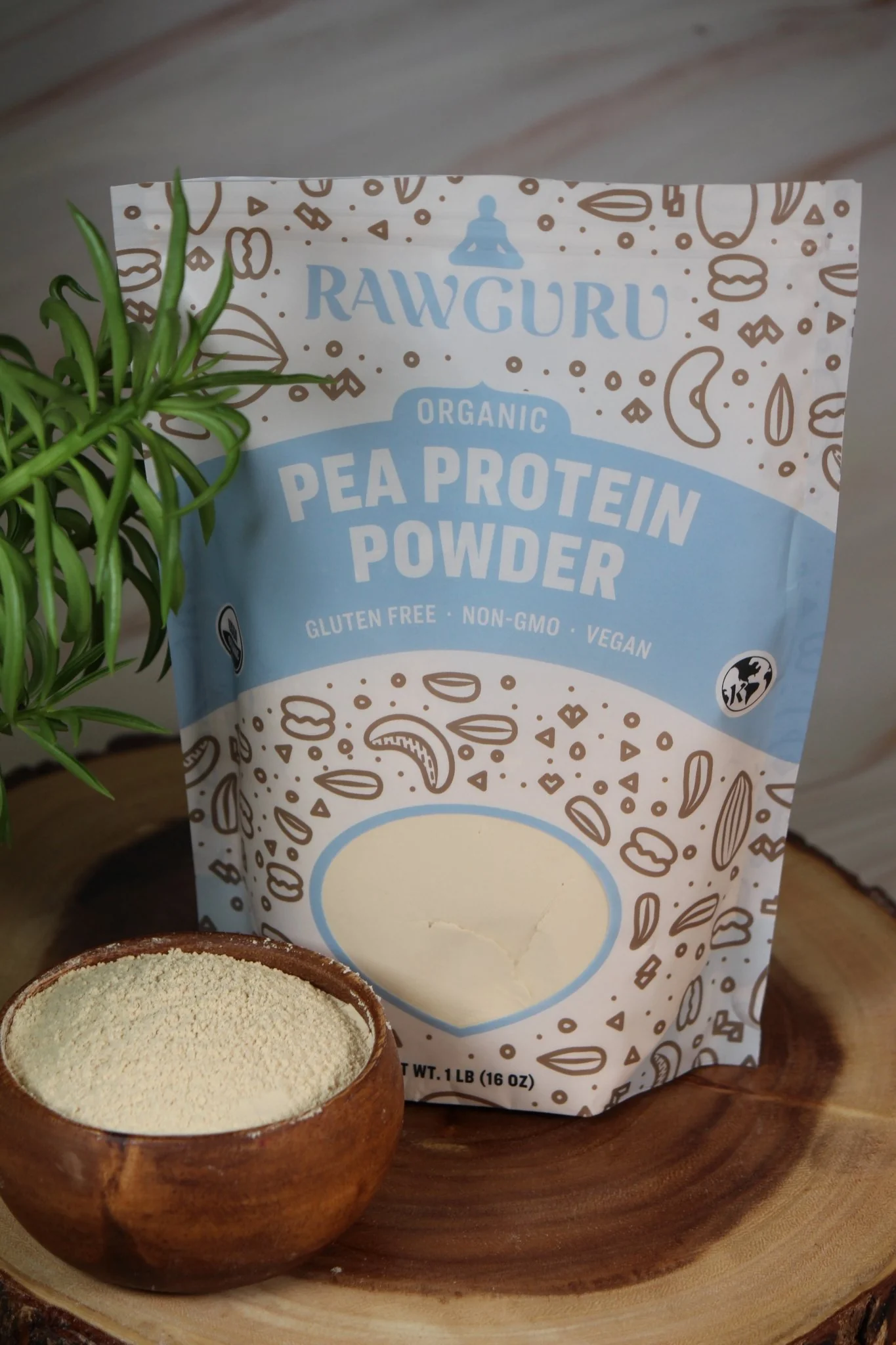 RawGuru Organic Raw Pea Protein Powder - 16oz - Image 6